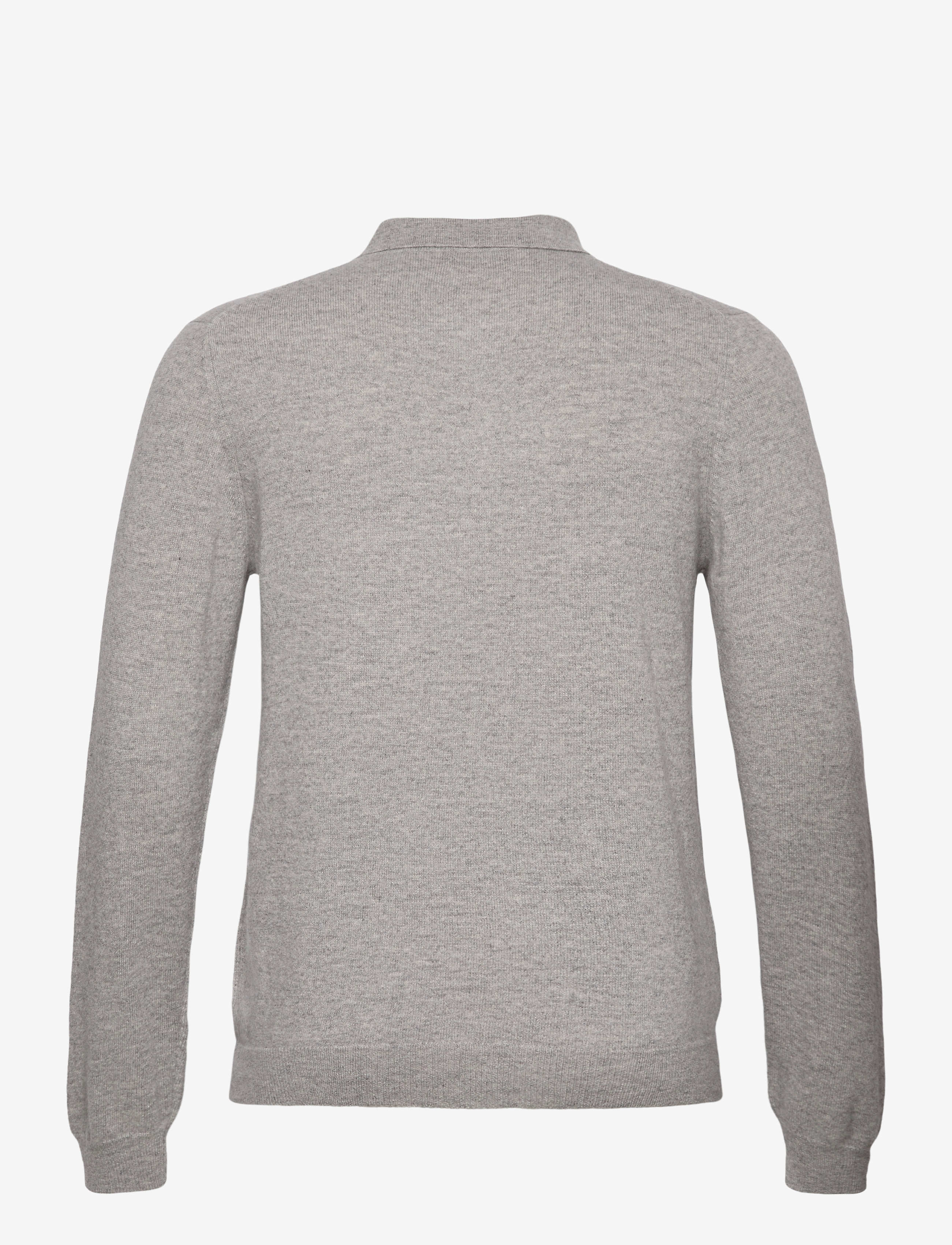 Davida Cashmere - Man Collar - stickade pikéer - light grey - 2