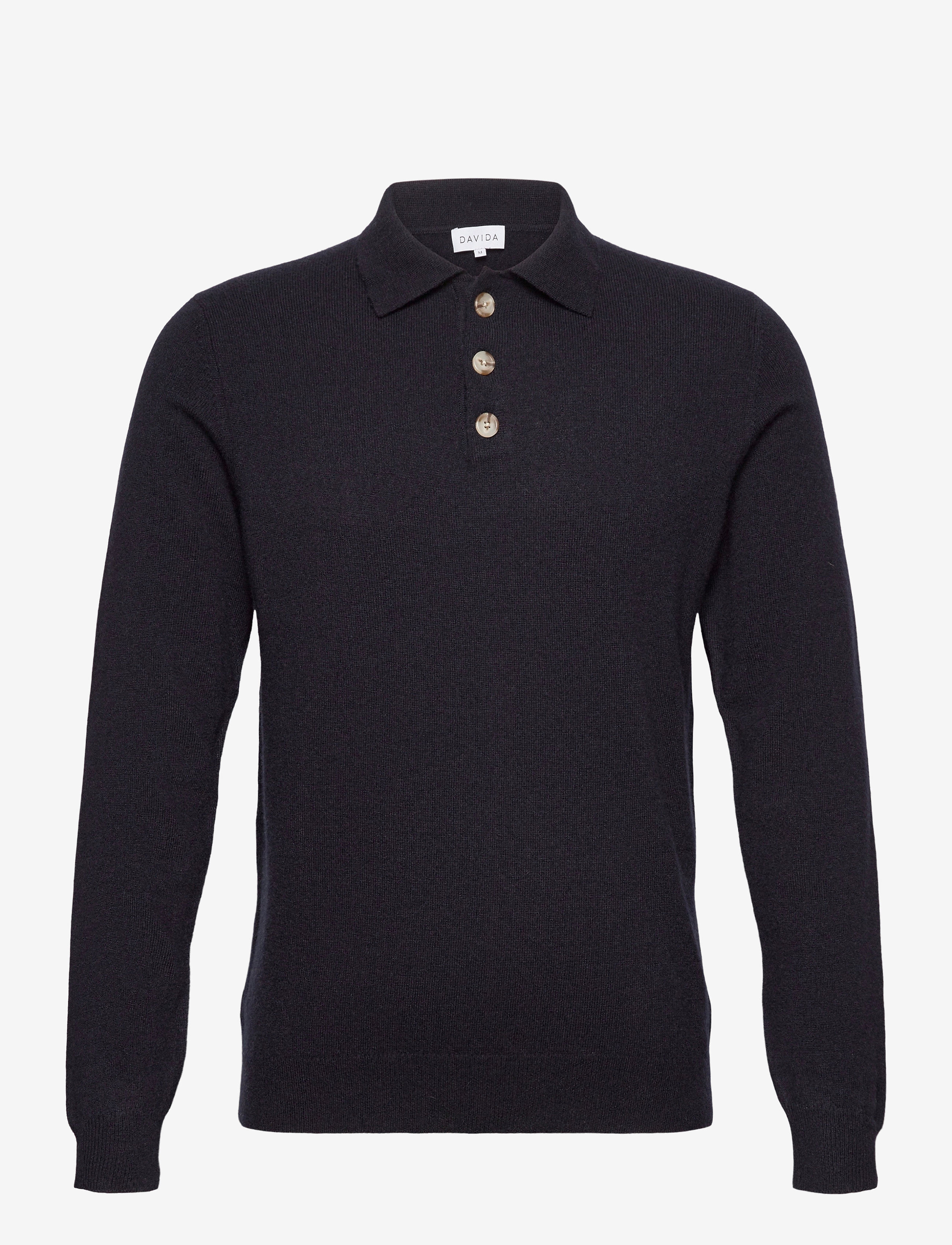 Davida Cashmere Man Collar - Strickmode - NAVY / blue