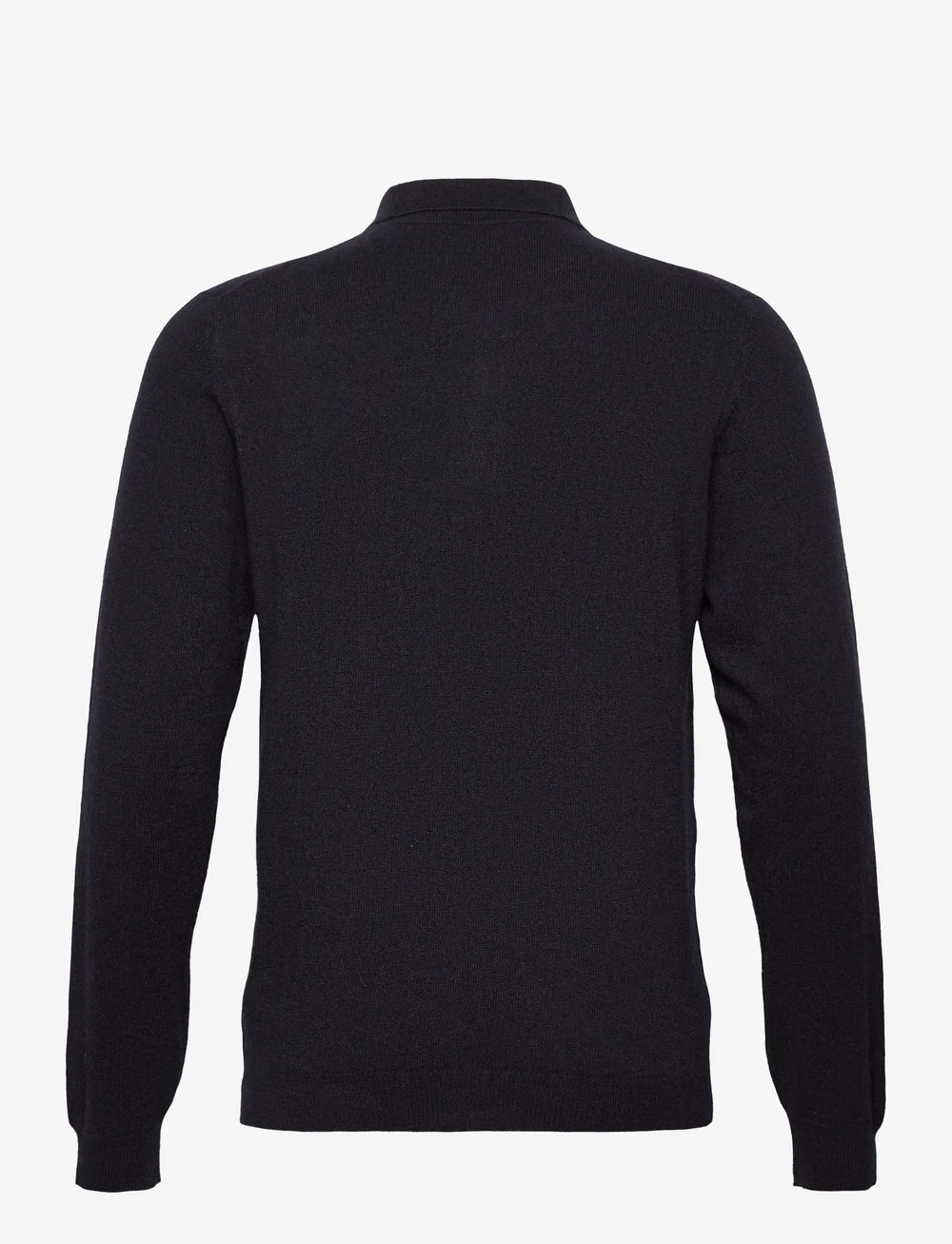 Davida Cashmere - Man Collar - stickade pikéer - navy - 2