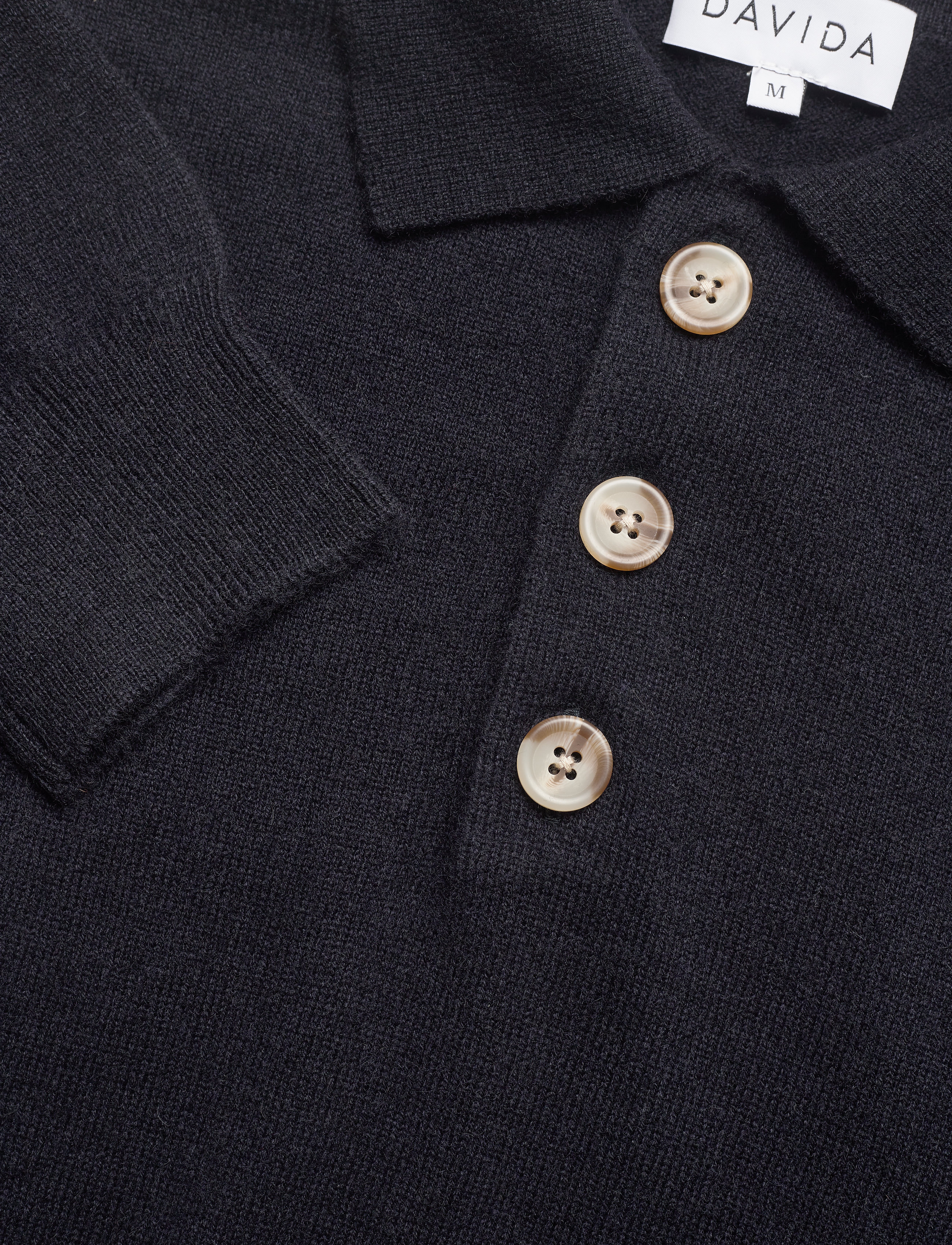 Davida Cashmere - Man Collar - strik - navy - 4