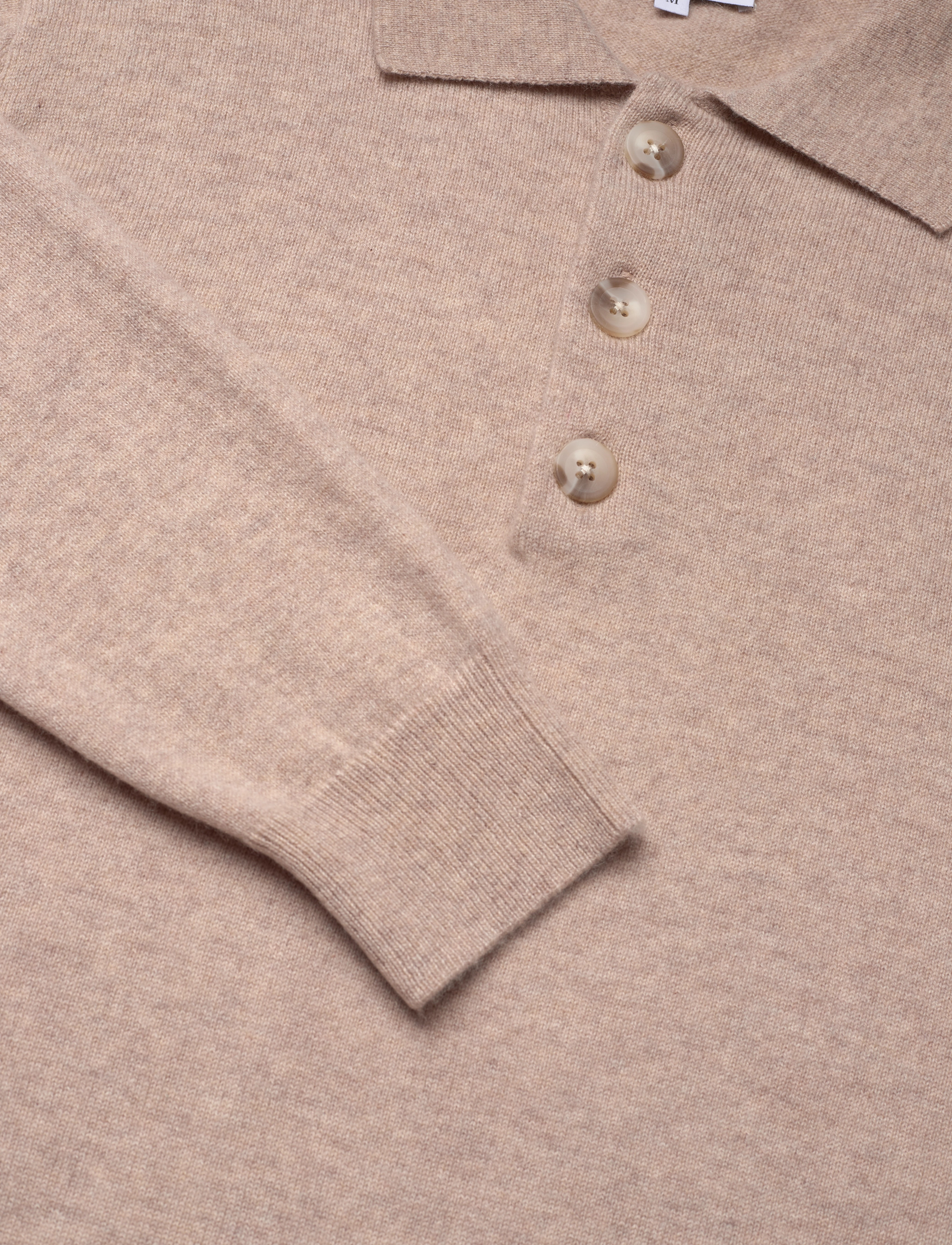 Davida Cashmere - Man Collar - strik - sand - 2