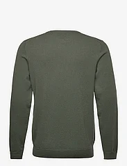 Davida Cashmere - Man O-neck Plain - basic knitwear - army green - 1