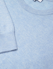 Davida Cashmere - Man O-neck Plain - megzti laisvalaikio drabužiai - blue fog - 3