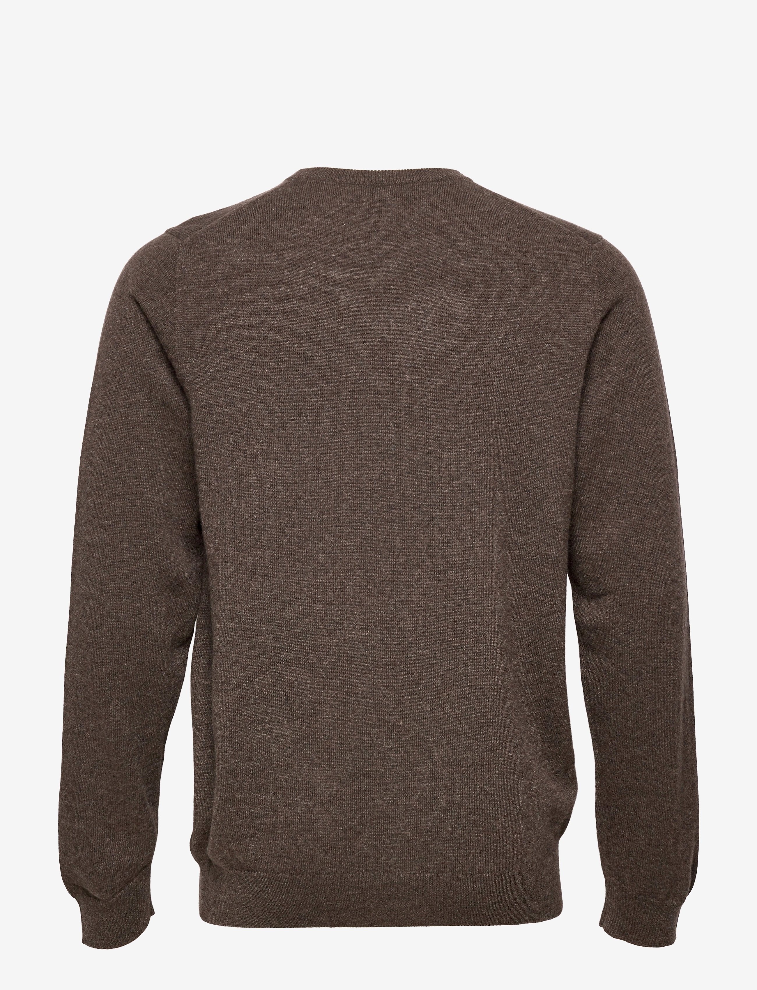 Davida Cashmere - Man O-neck Plain - rundhalsad - cacao - 1