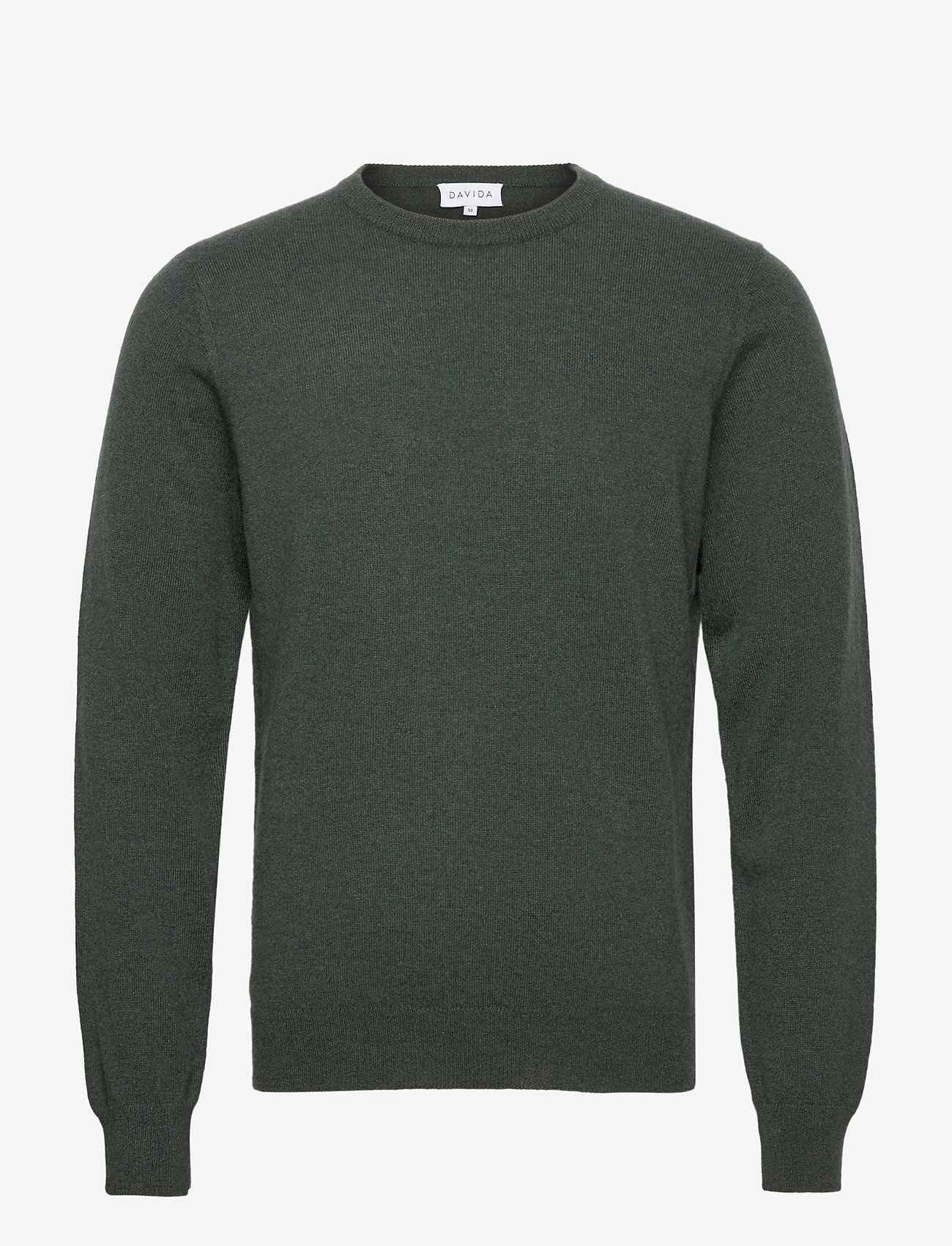 Man O-neck Plain - DEEP GREEN MELANGE