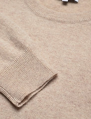 Davida Cashmere - Man O-neck Plain - basic knitwear - light beige - 3