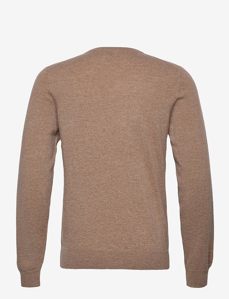 Davida Cashmere - Man O-neck Plain - knitted round necks - mink - 2