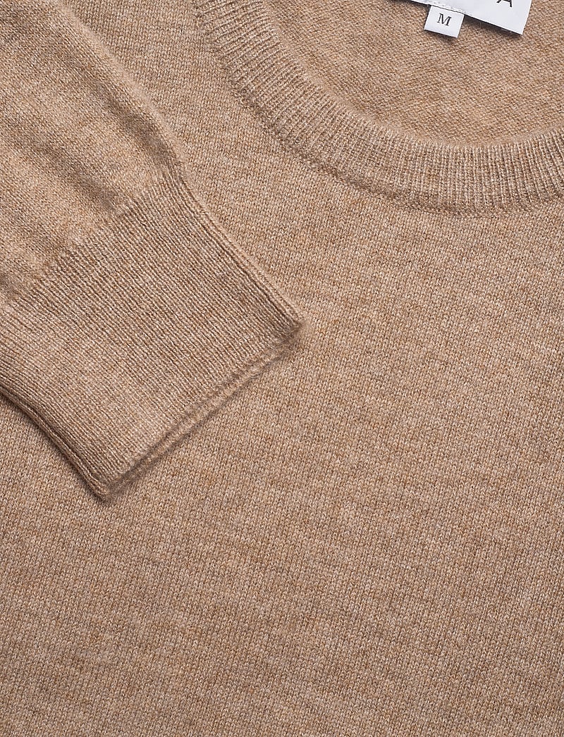 Davida Cashmere - Man O-neck Plain - pyöreäaukkoiset - mink - 3