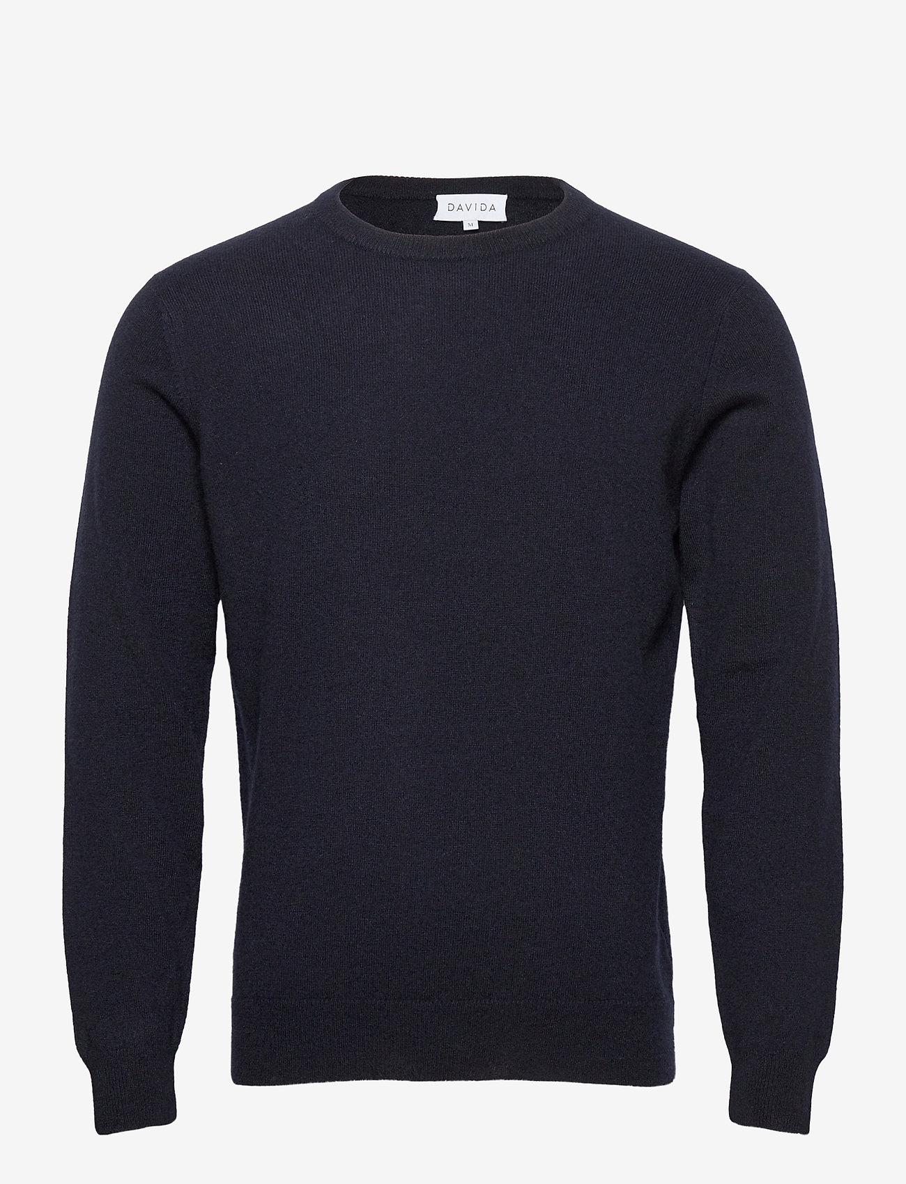 Davida Cashmere - Man O-neck Plain - trøjer - navy - 1