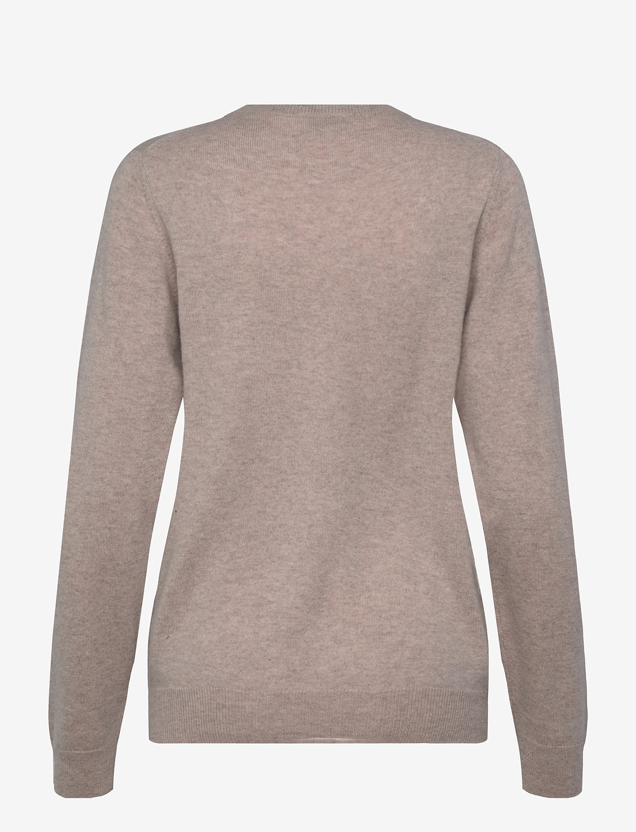 Davida Cashmere - Man O-neck Plain - trøjer - sand - 1
