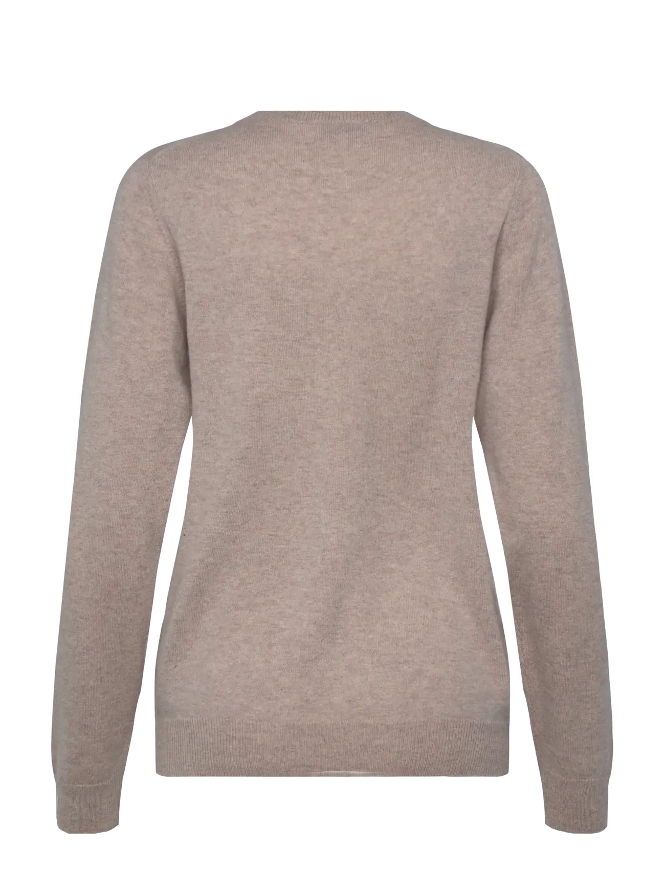Davida Cashmere - Man O-neck Plain - trøjer - sand - 1