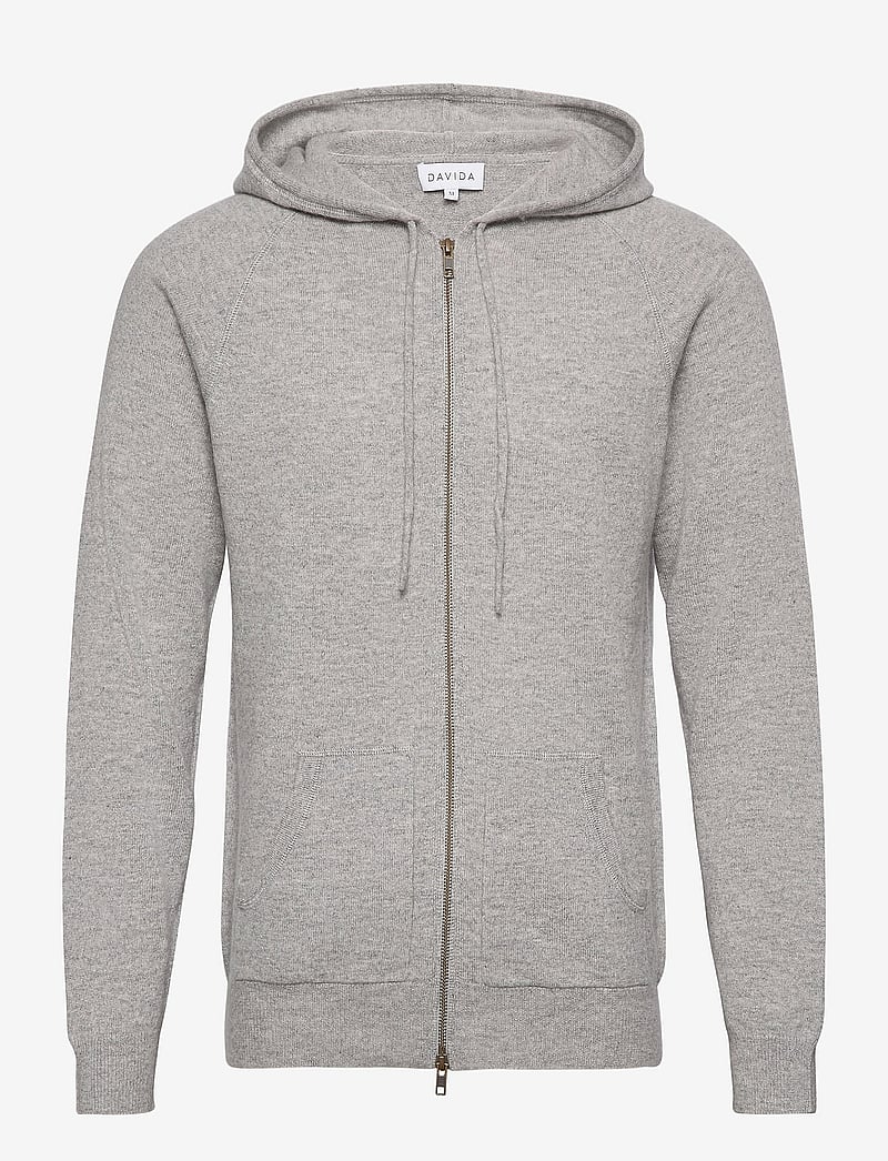 Davida Cashmere - Man Hood - swetry rozpinane na zamek - light grey - 1