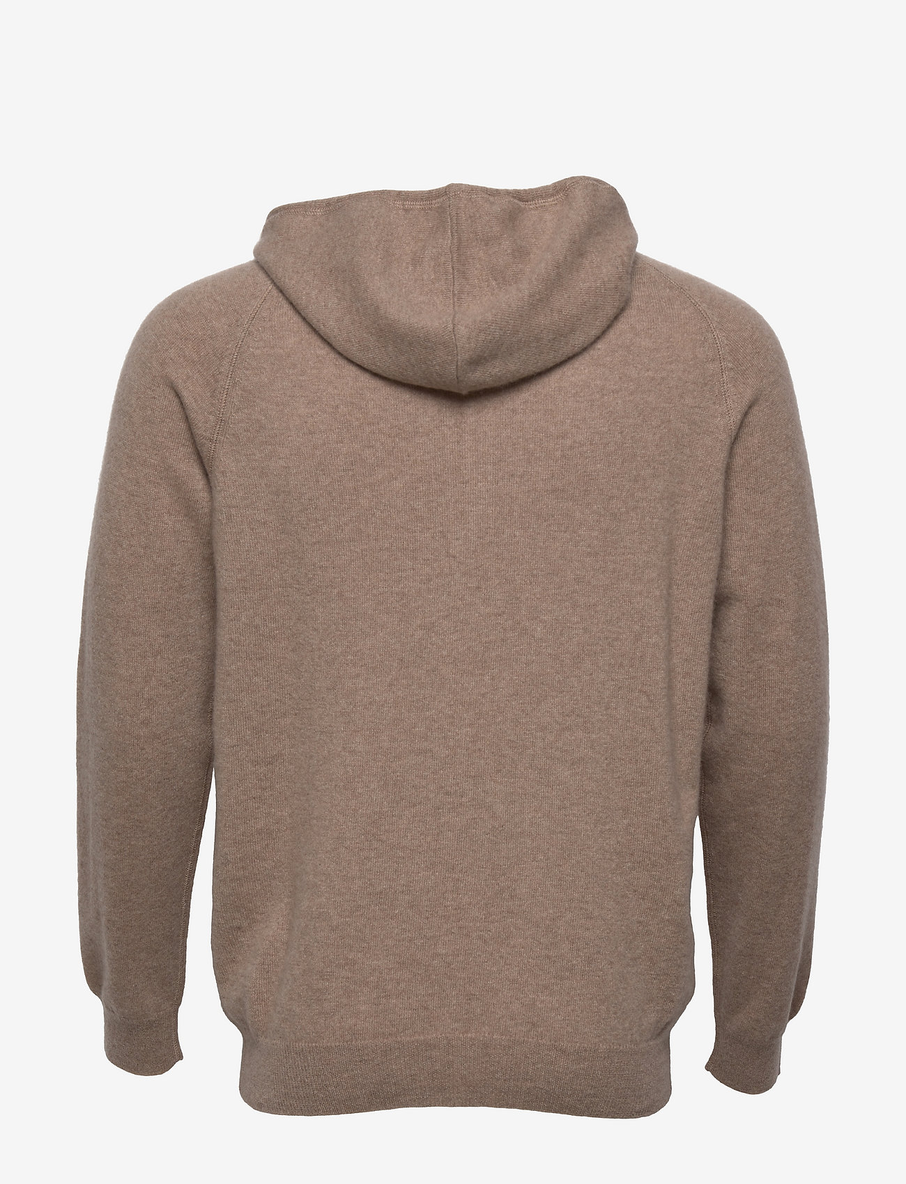 Davida Cashmere - Man Hood - pullover mit durchgehendem reißverschluss - mink - 1