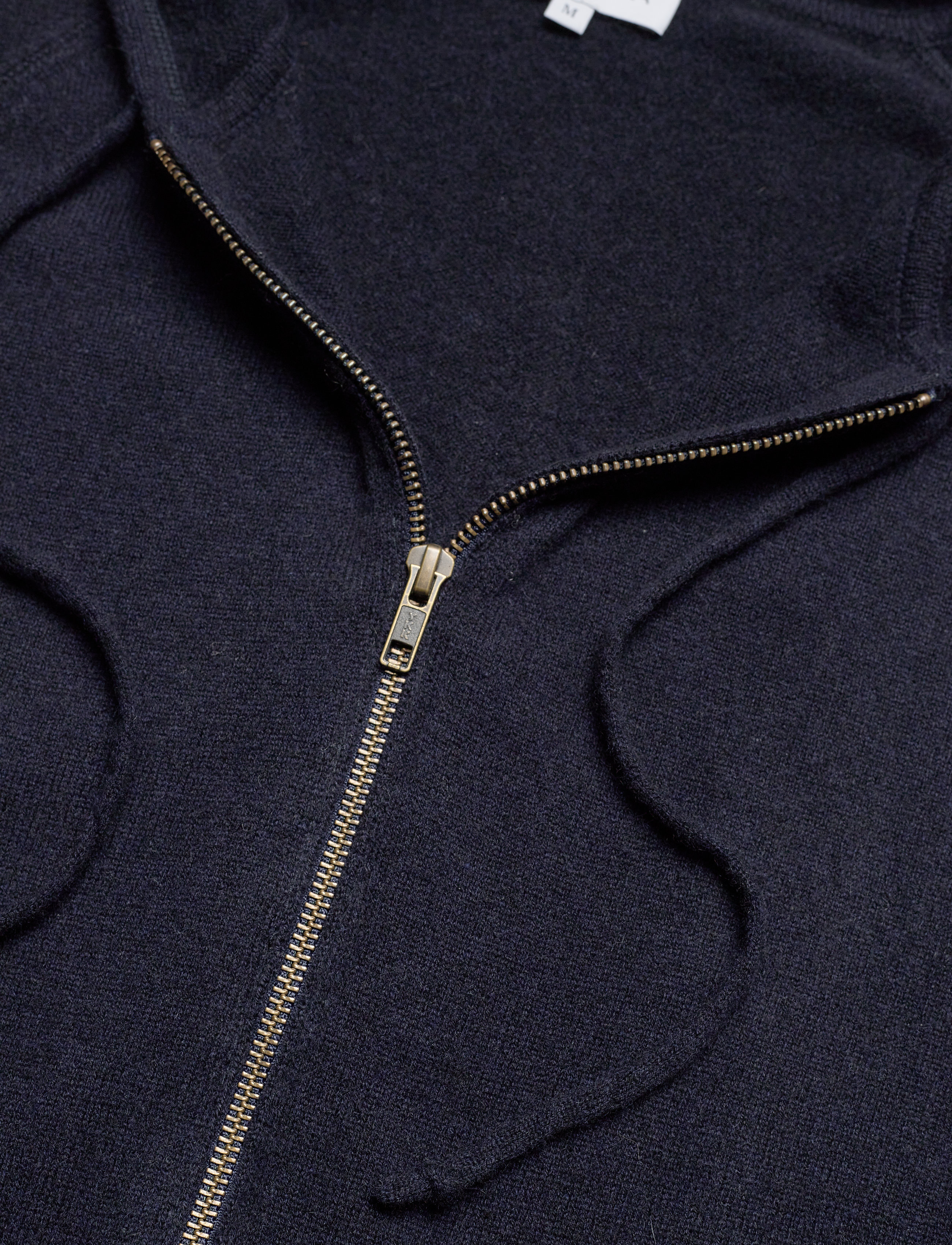 Davida Cashmere - Man Hood - full zip jumpers - navy - 3