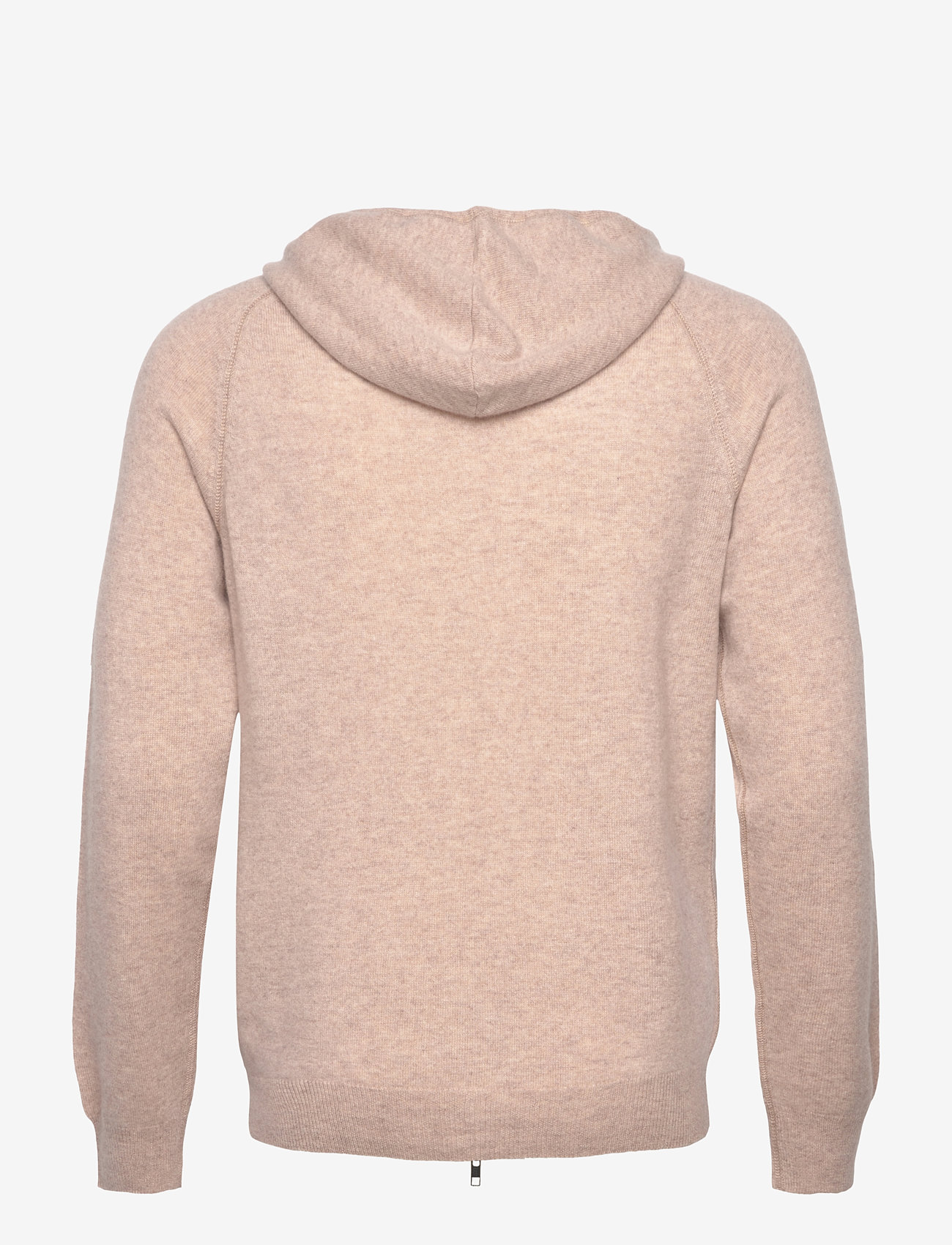 Davida Cashmere - Man Hood - full zip jumpers - sand - 1