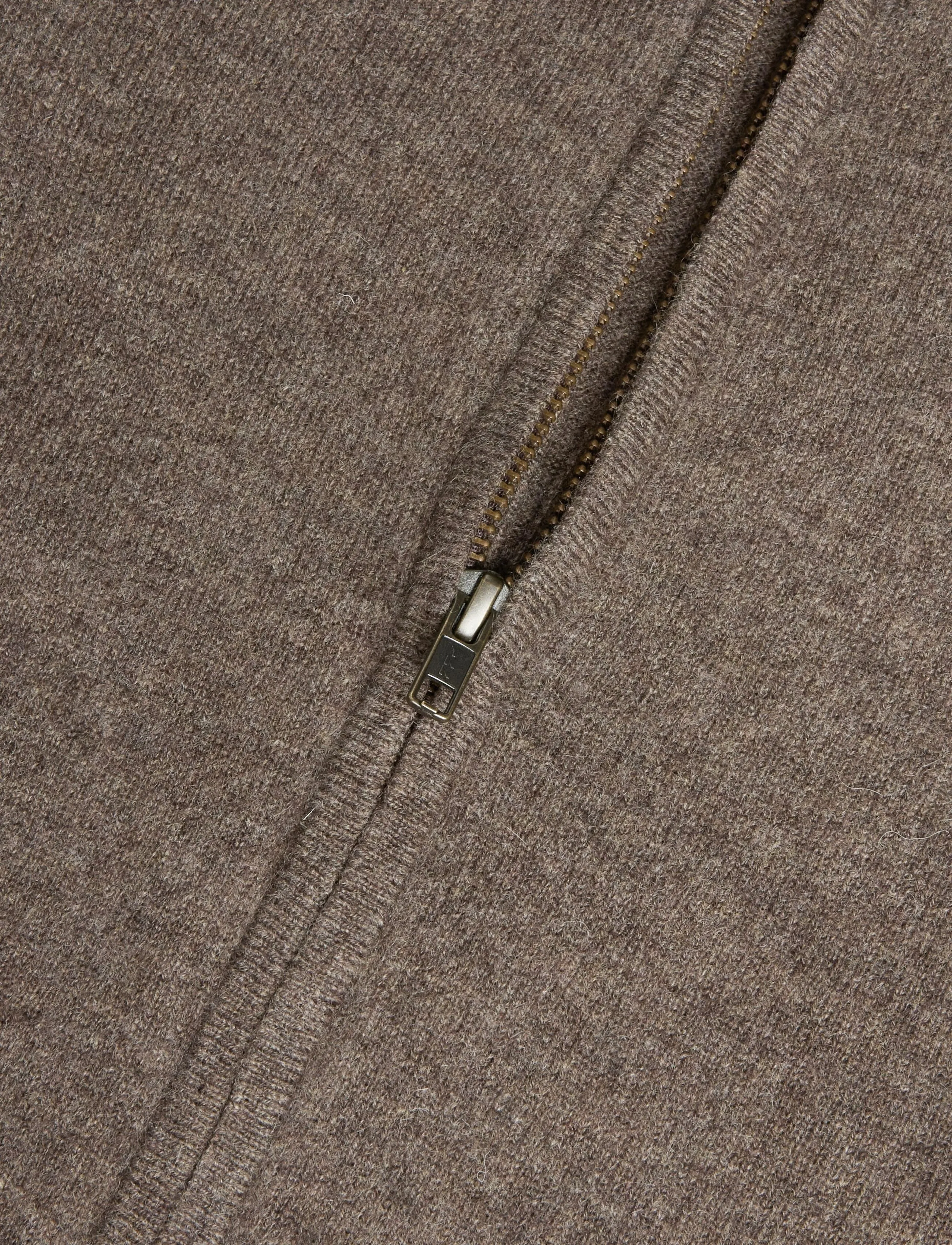 Davida Cashmere - man full zip - cacao - 3