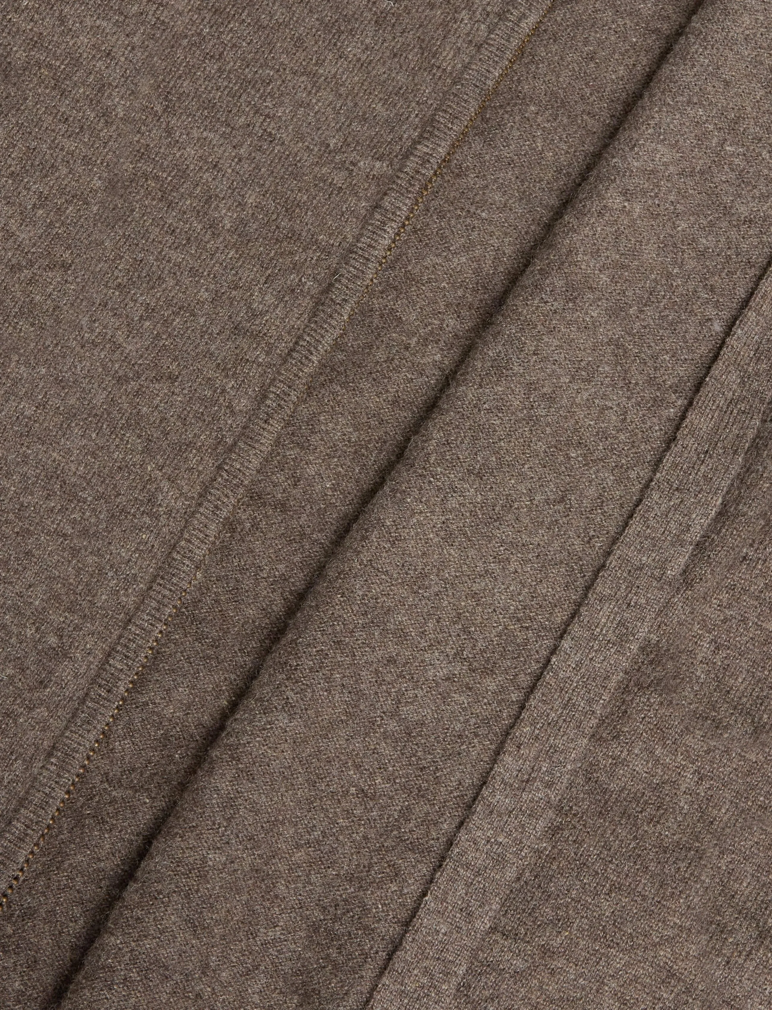 Davida Cashmere - man full zip - cacao - 4