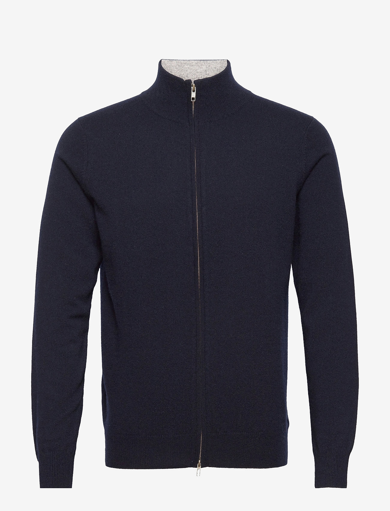 Davida Cashmere - Man Full Zip, Navy - navy - 0