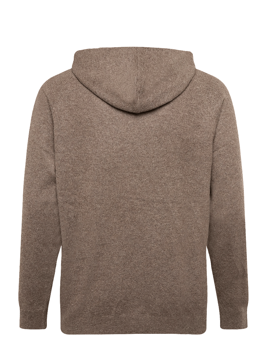 Davida Cashmere - man front pocket hoodie - kapuutsiga pusad - cacao - 1