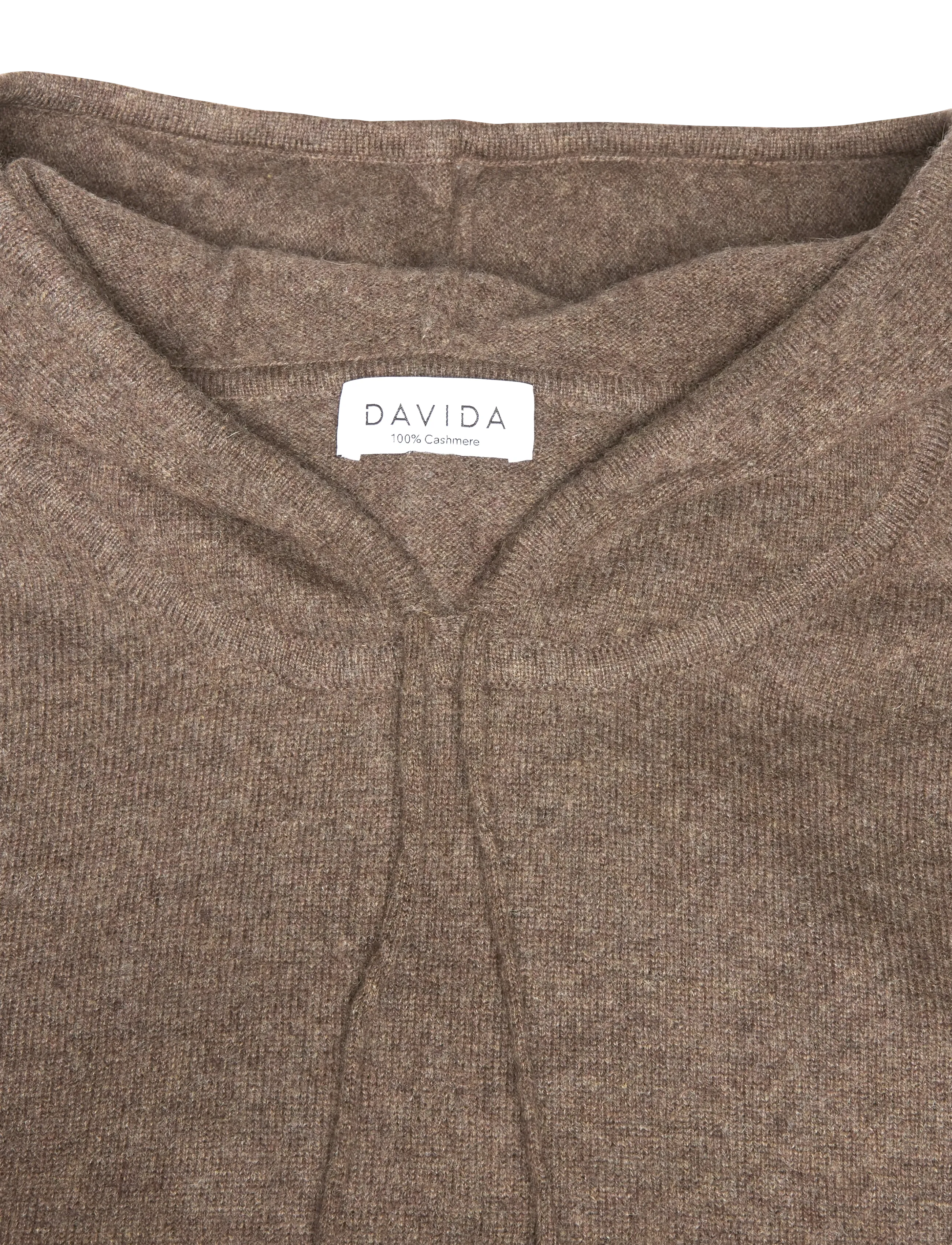 Davida Cashmere - man front pocket hoodie - kapuutsiga pusad - cacao - 2