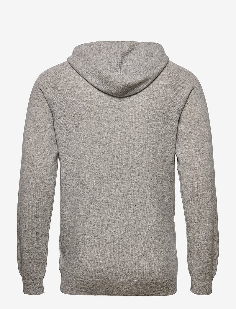 Davida Cashmere - Man Front Pocket Hoodie - kapuutsiga dressipluusid - light grey - 1