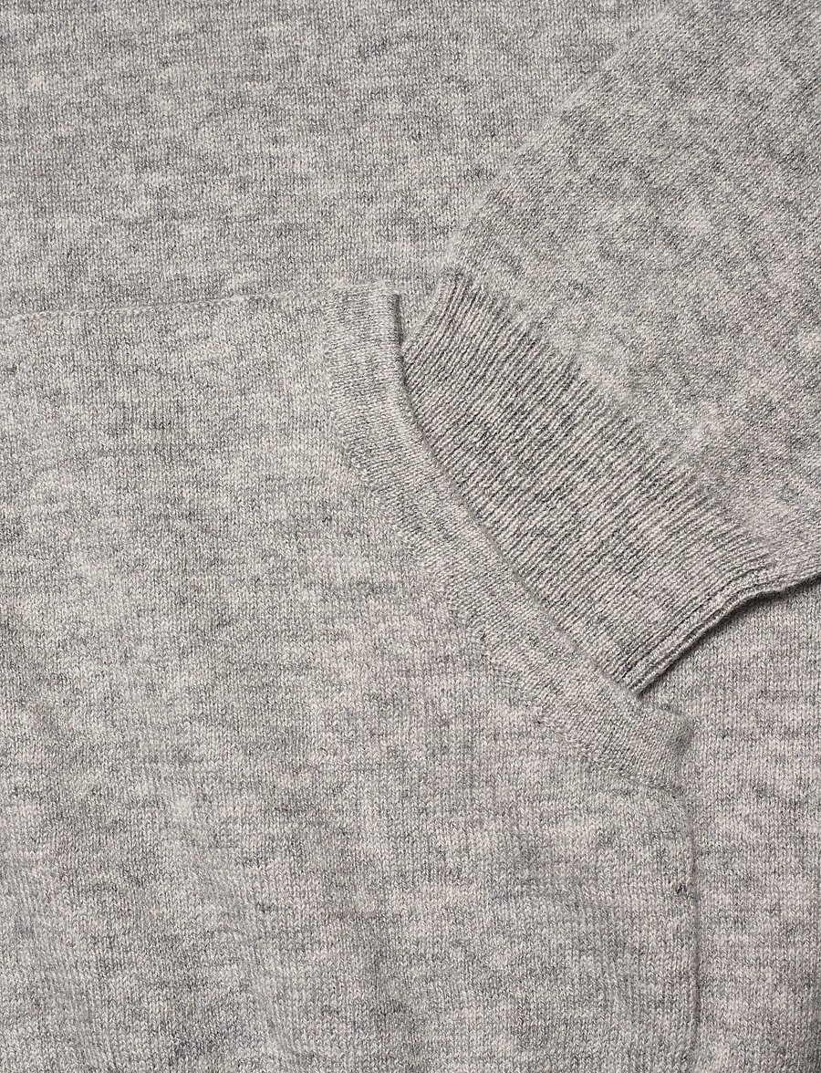 Davida Cashmere - man front pocket hoodie - hoodies - light grey - 3