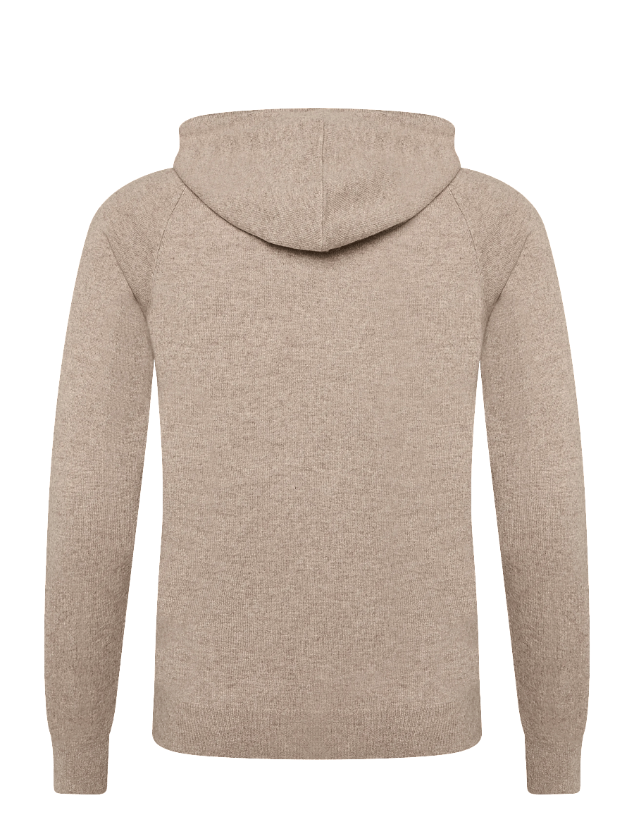 Davida Cashmere - man front pocket hoodie - kapuutsiga pusad - mink - 1