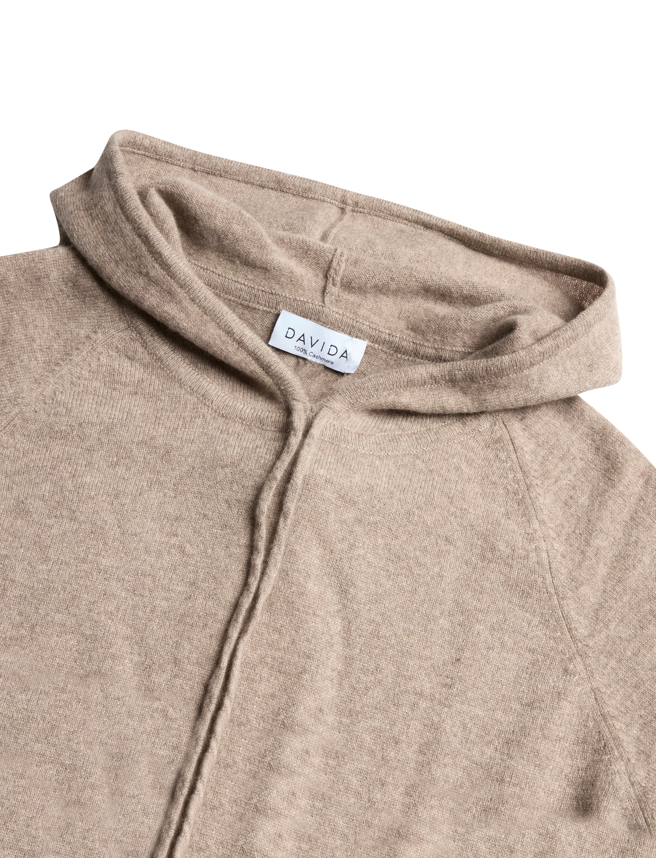 Davida Cashmere - man front pocket hoodie - kapuutsiga pusad - mink - 2