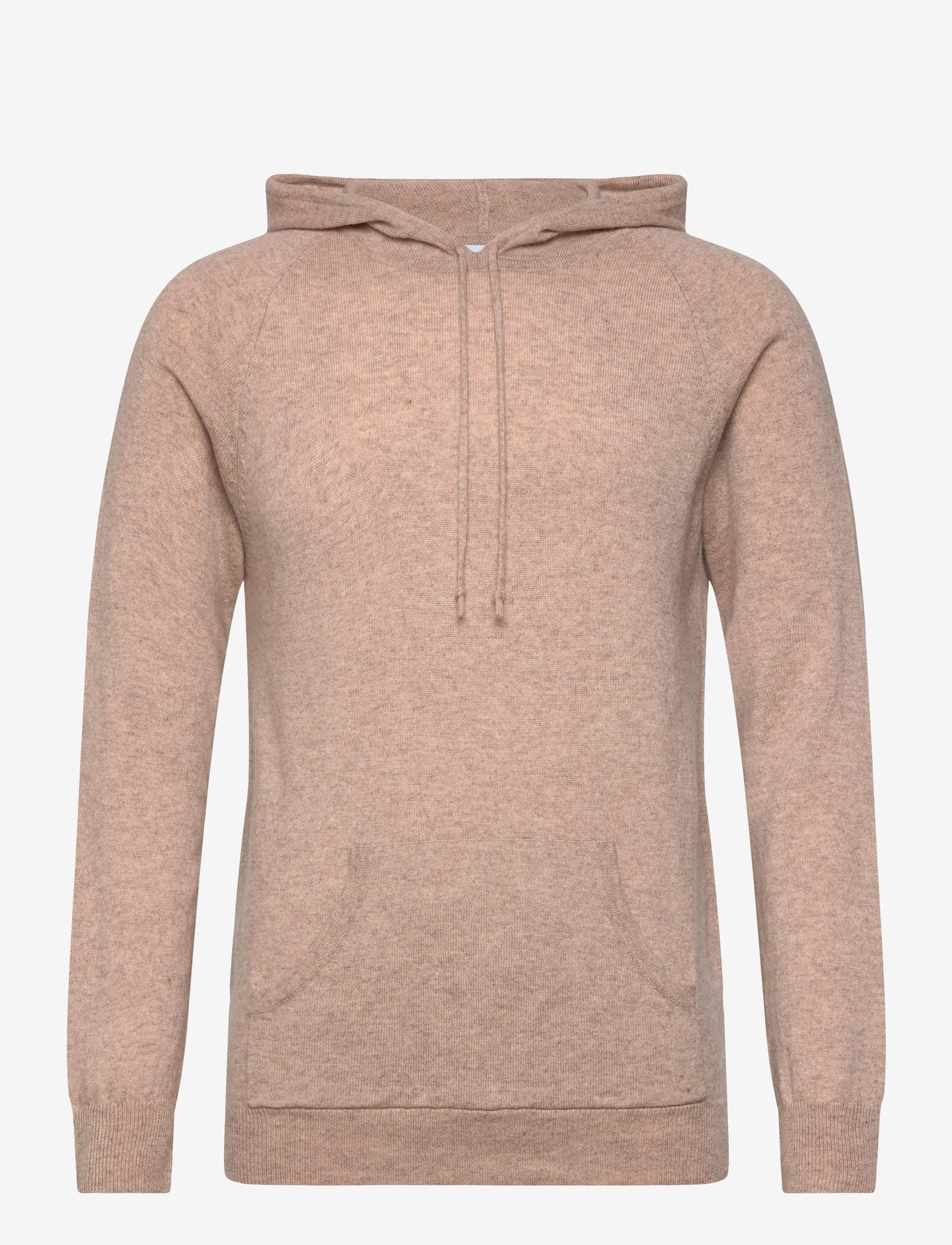 Davida Cashmere - Man Front Pocket Hoodie - hættetrøjer - sand - 0