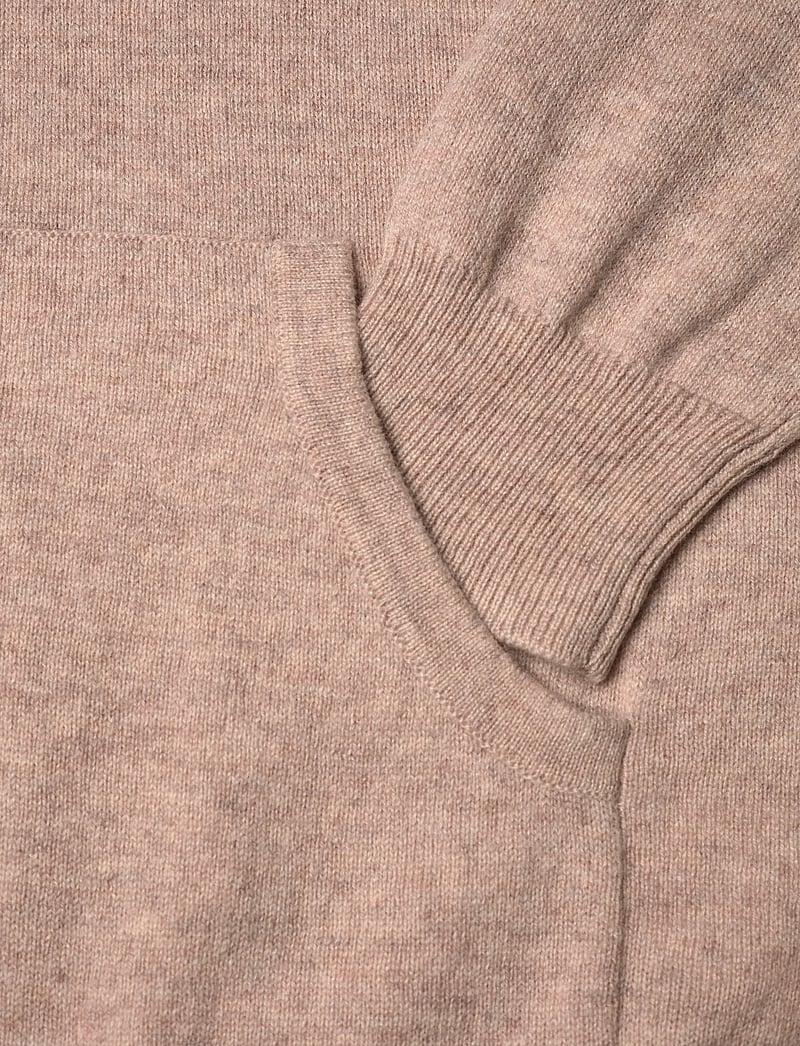 Davida Cashmere - Man Front Pocket Hoodie - hættetrøjer - sand - 3