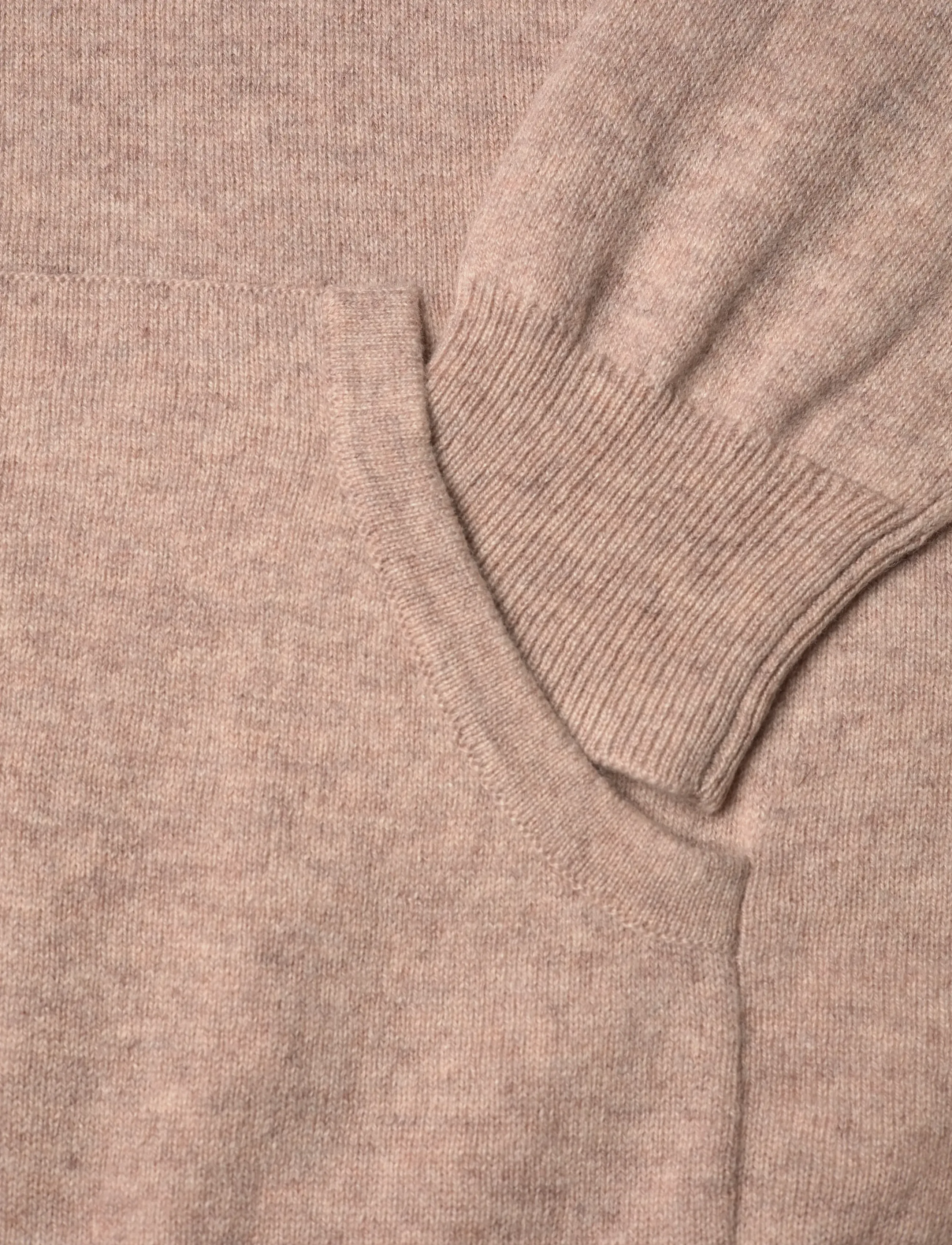 Davida Cashmere - Man Front Pocket Hoodie - kapuzenpullover - sand - 3