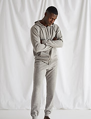 Davida Cashmere - Man Pants Pockets - joggingbyxor - light grey - 2