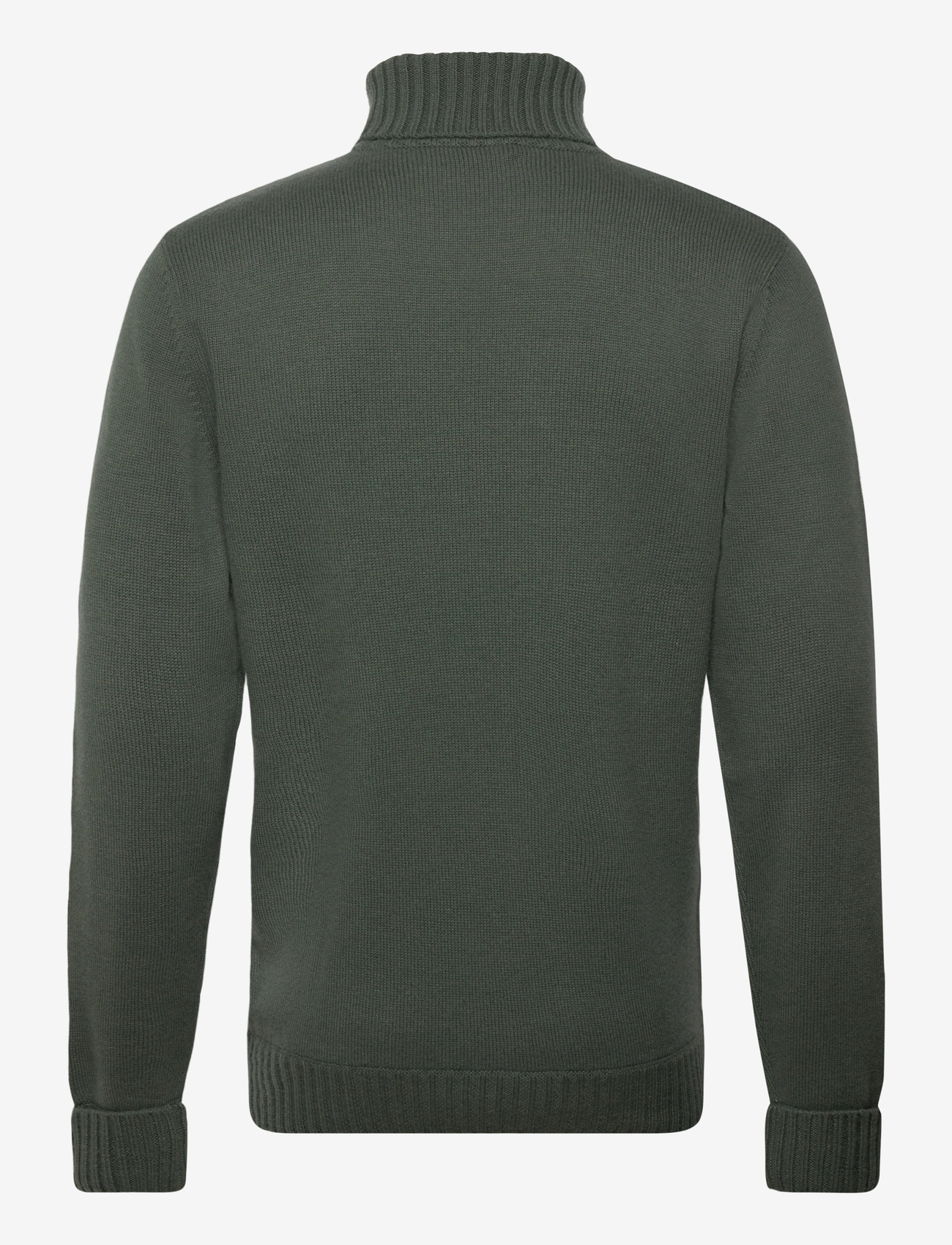 Davida Cashmere - Man Chunky Roll Neck Sweater - rullekraver - army green - 2