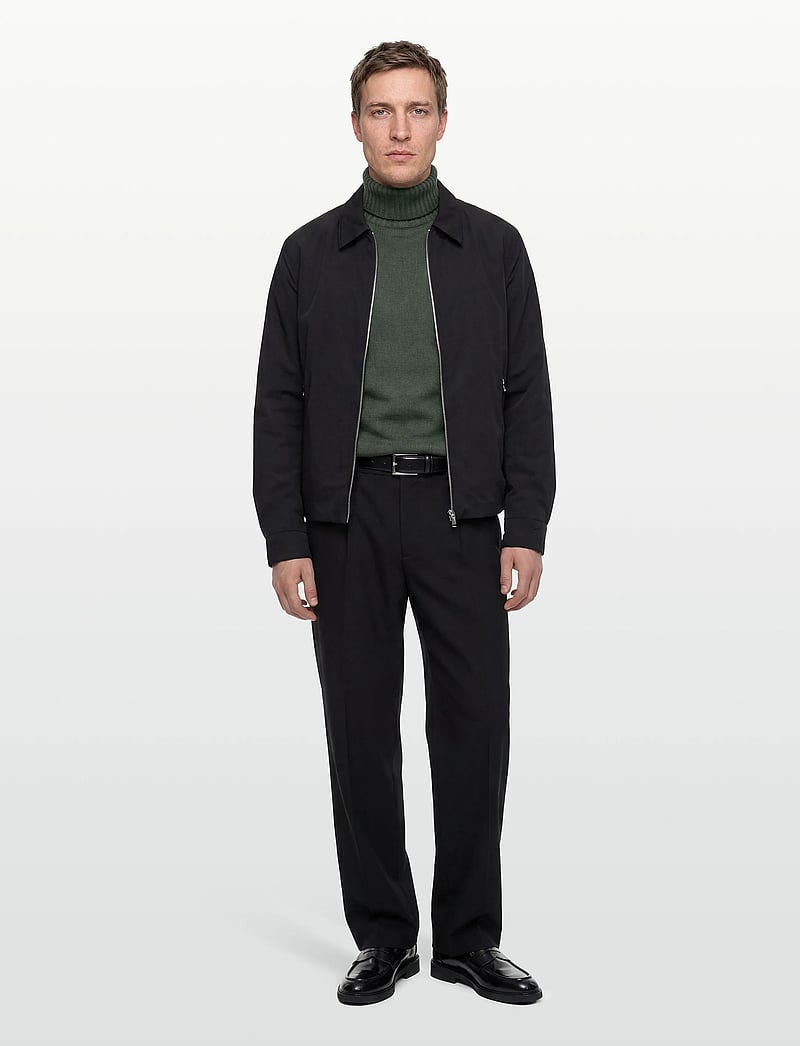 Davida Cashmere - Man Chunky Roll Neck Sweater - rullekraver - army green - 0