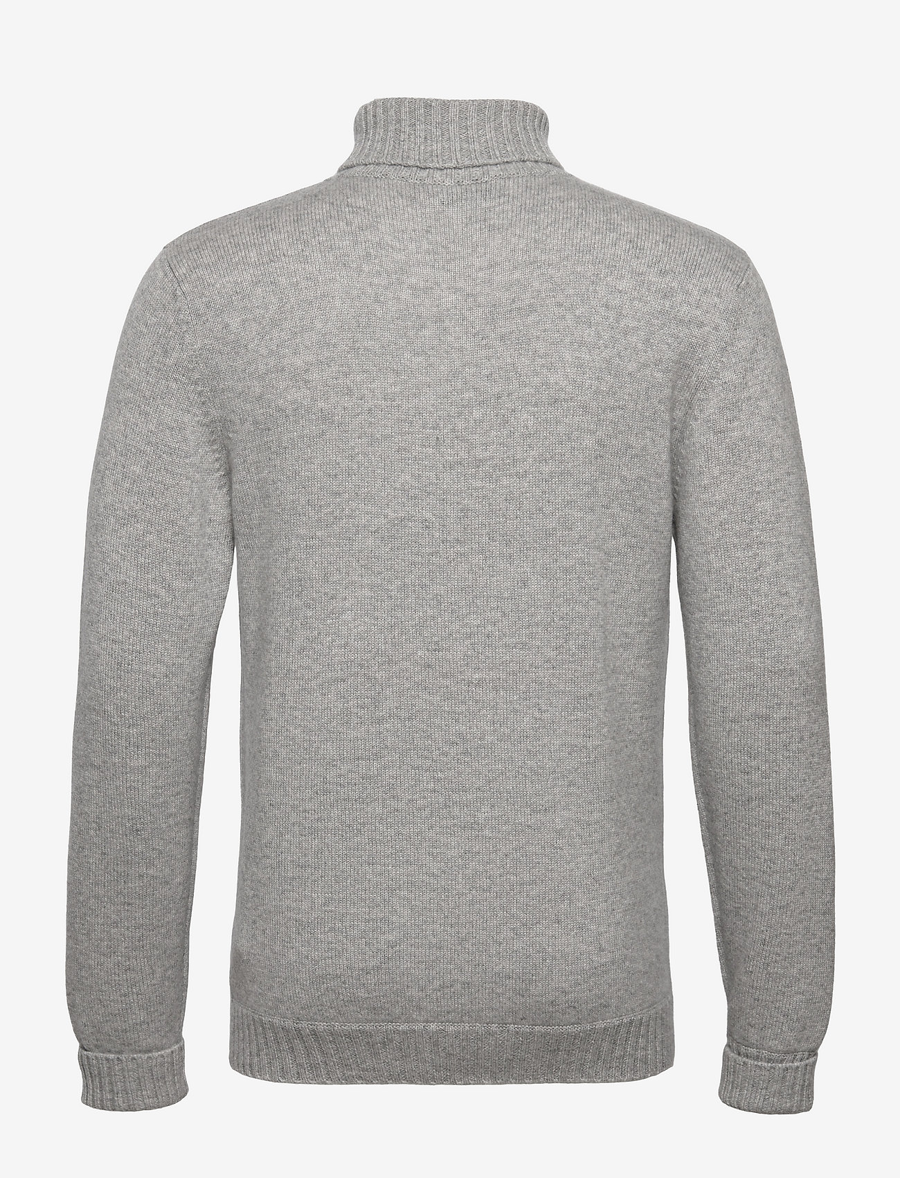 Davida Cashmere - Man Chunky Roll Neck Sweater - rullekraver - light grey - 1