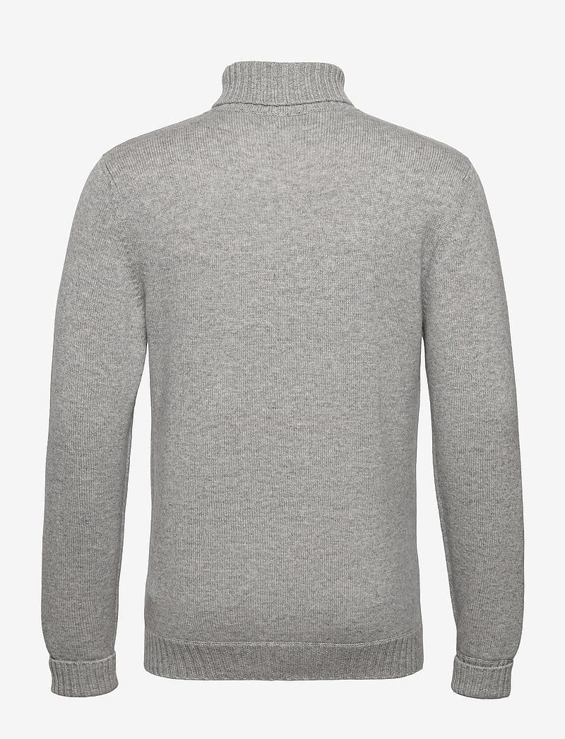 Davida Cashmere - Man Chunky Roll Neck Sweater - rullekraver - light grey - 1