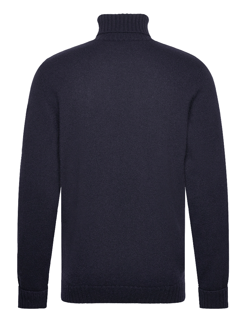 Davida Cashmere - Man Chunky Roll Neck Sweater - polokrage - navy - 1