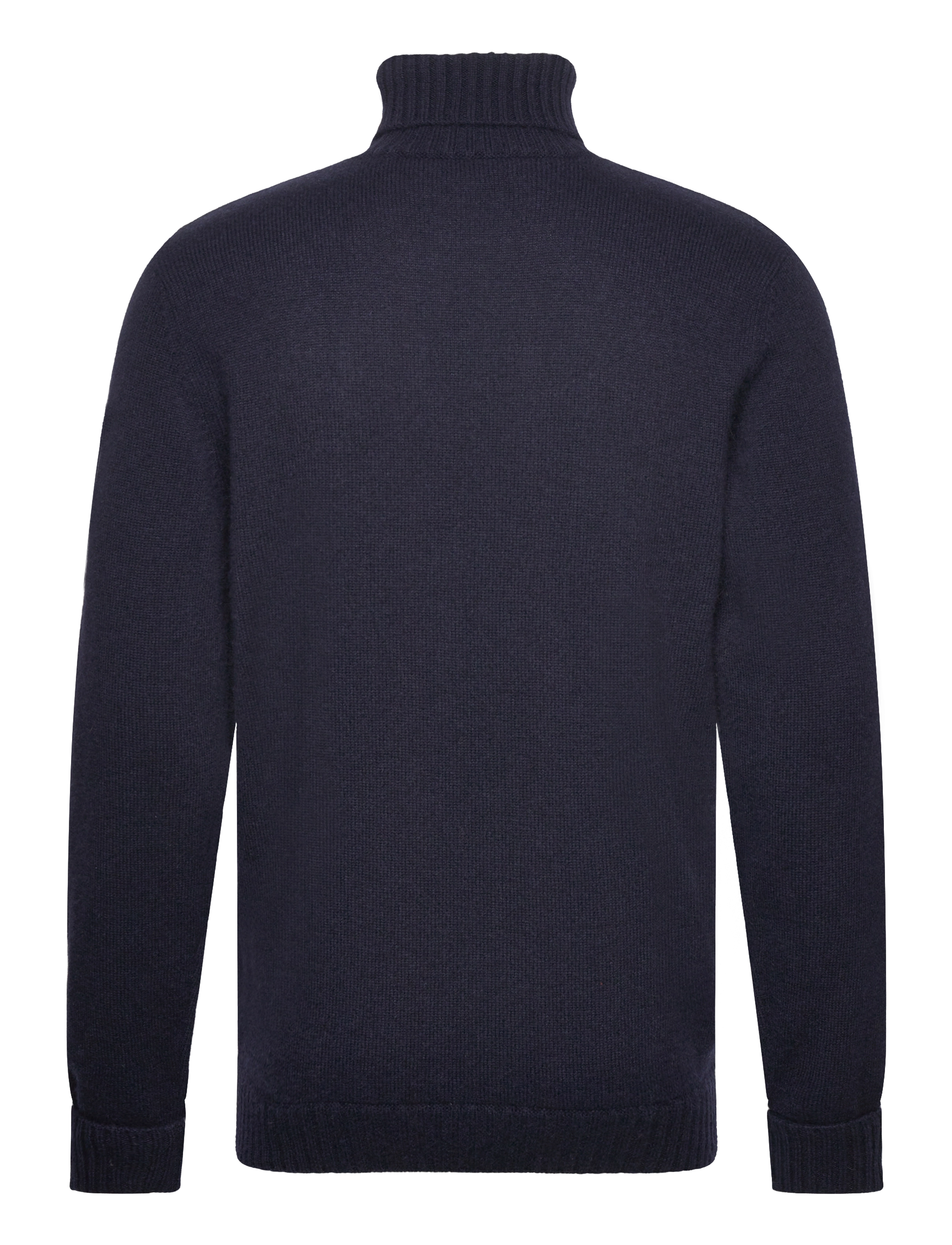 Davida Cashmere - man chunky roll neck sweater - shop efter anledning - navy - 1