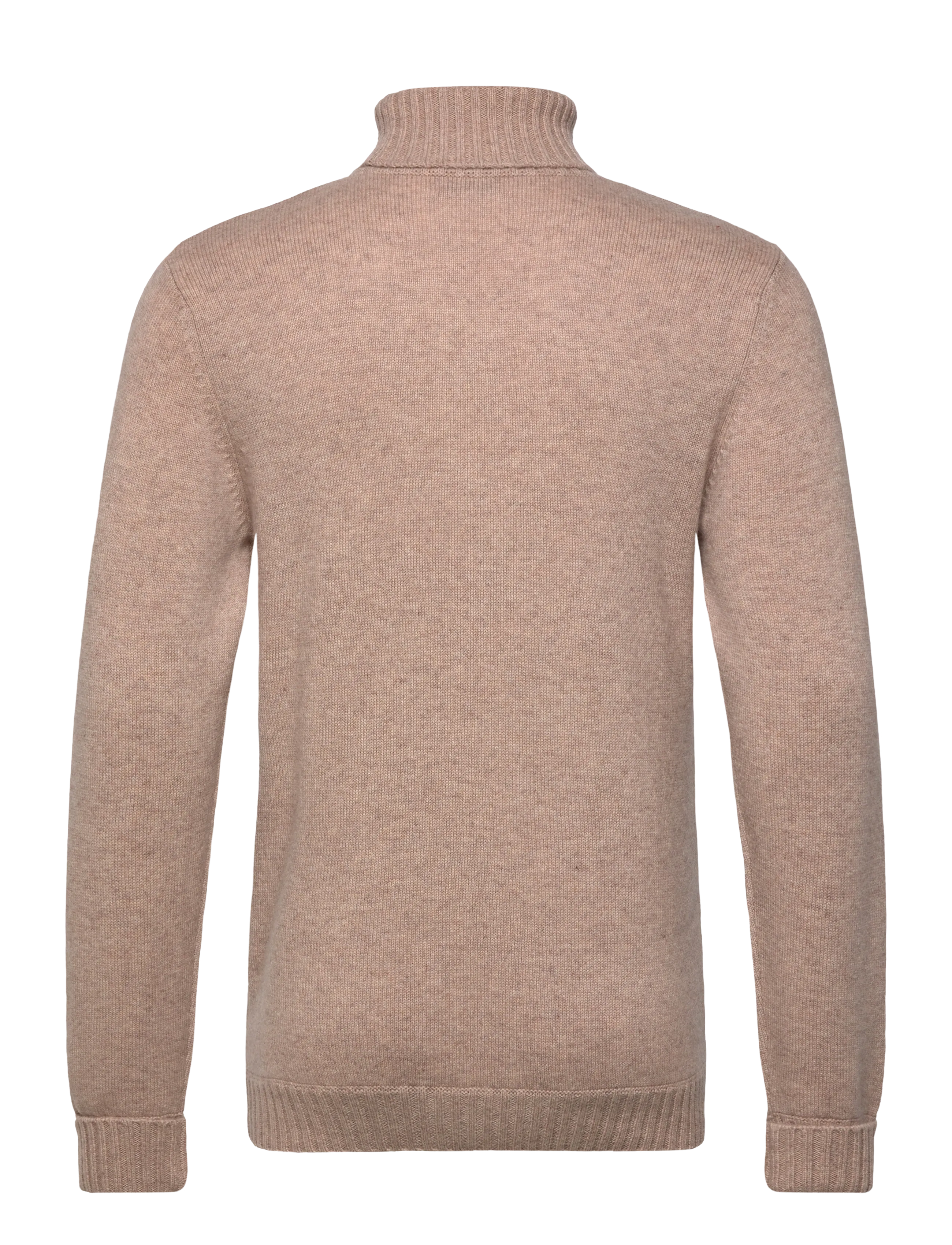 Davida Cashmere - Man Chunky Roll Neck Sweater - poolokaulus - sand - 1