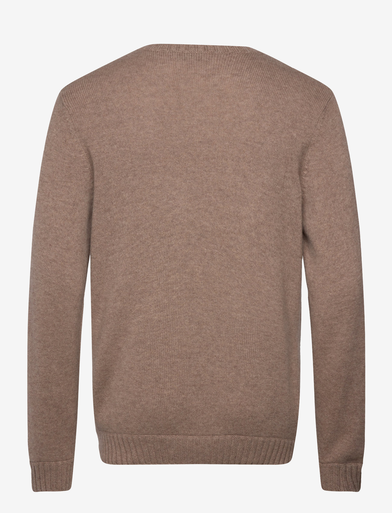 Davida Cashmere - Man Chunky O-neck Sweater - efterårstøj - mink - 1