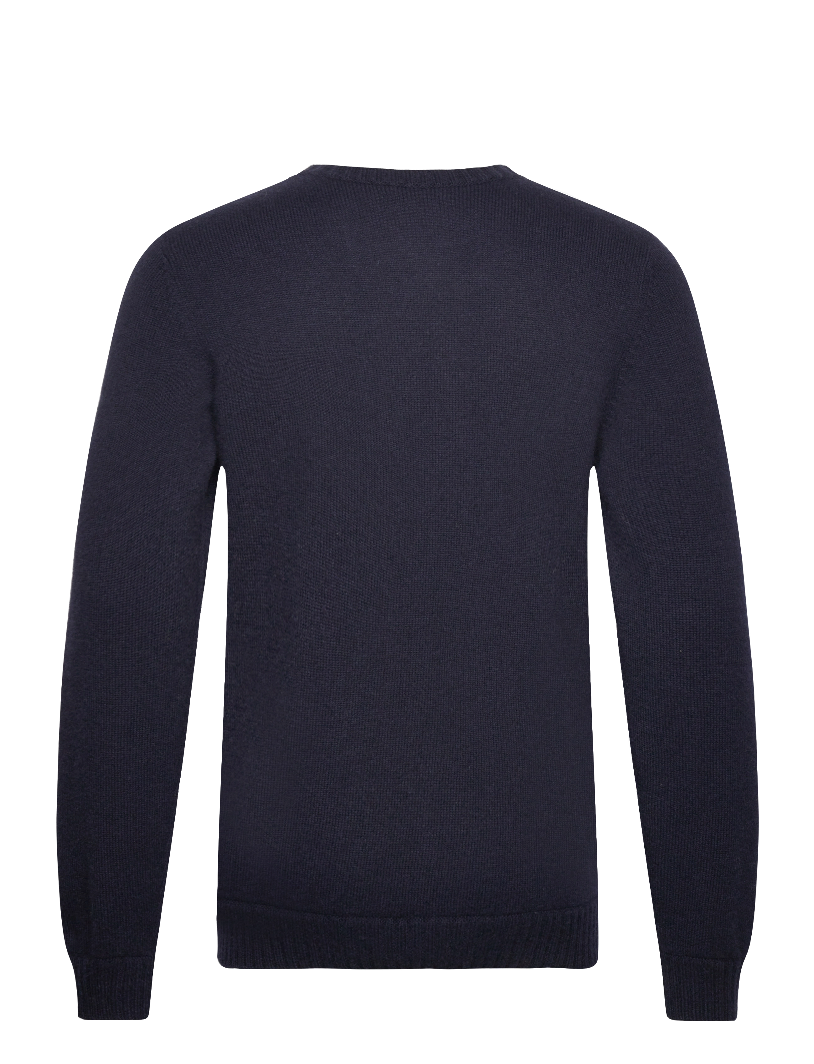 Davida Cashmere - Man Chunky O-neck Sweater - navy - 1
