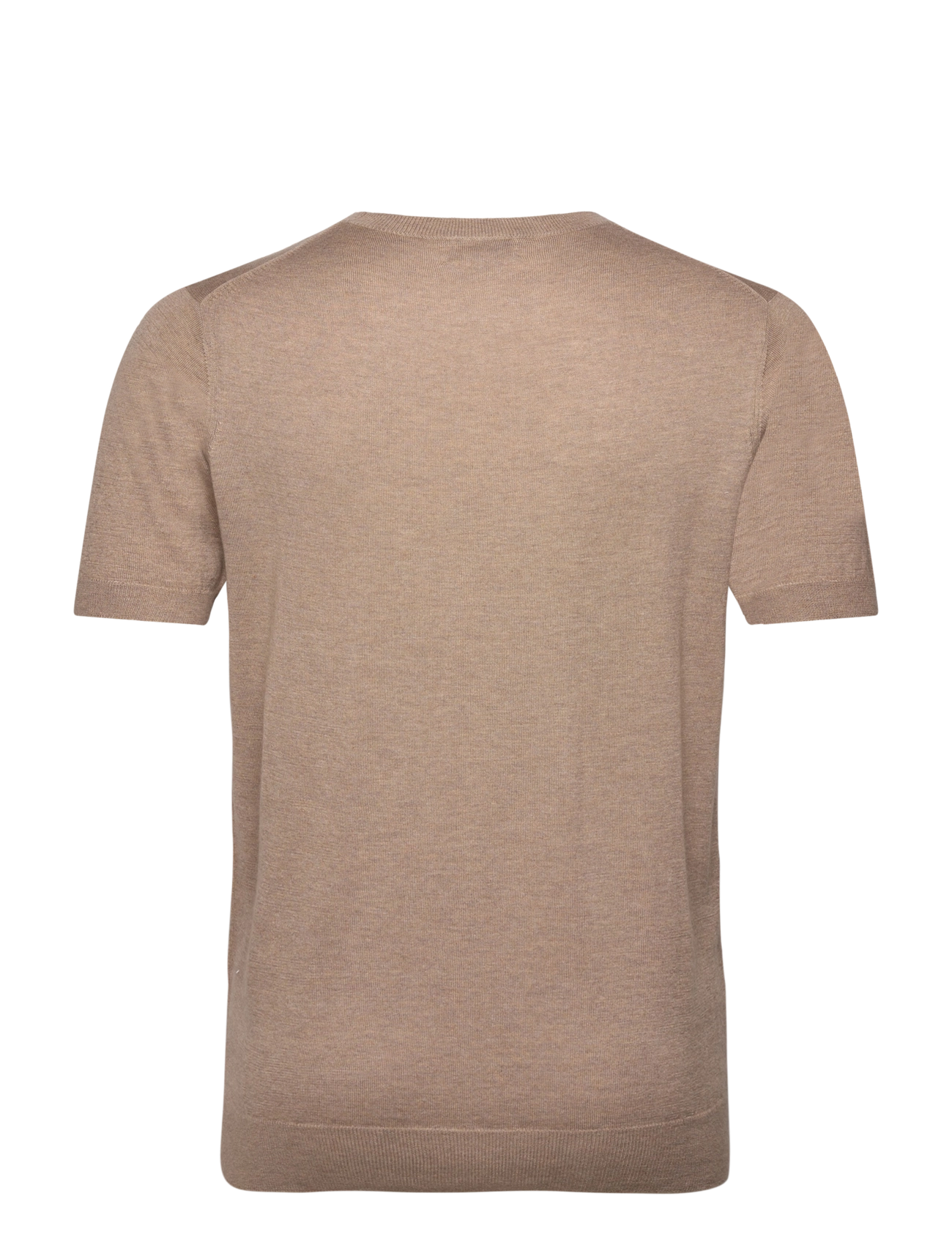 Davida Cashmere - Man Fine Knit T-shirt - kortærmede t-shirts - mink - 2
