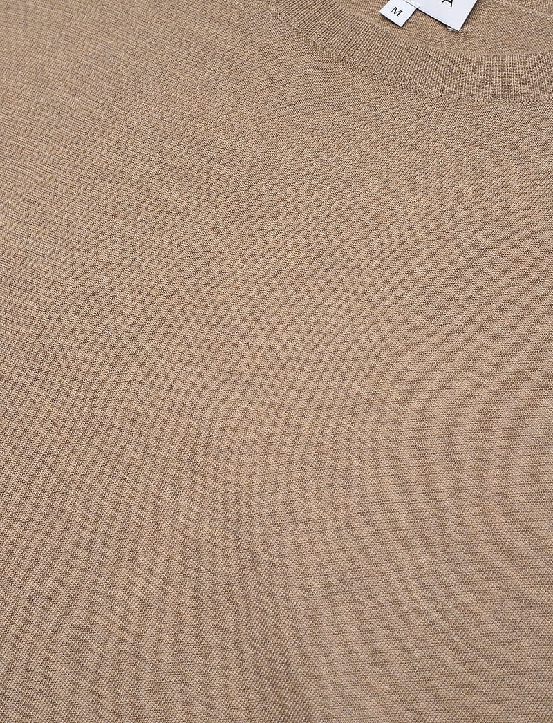 Davida Cashmere - Man Fine Knit T-shirt - t-shirts - mink - 4