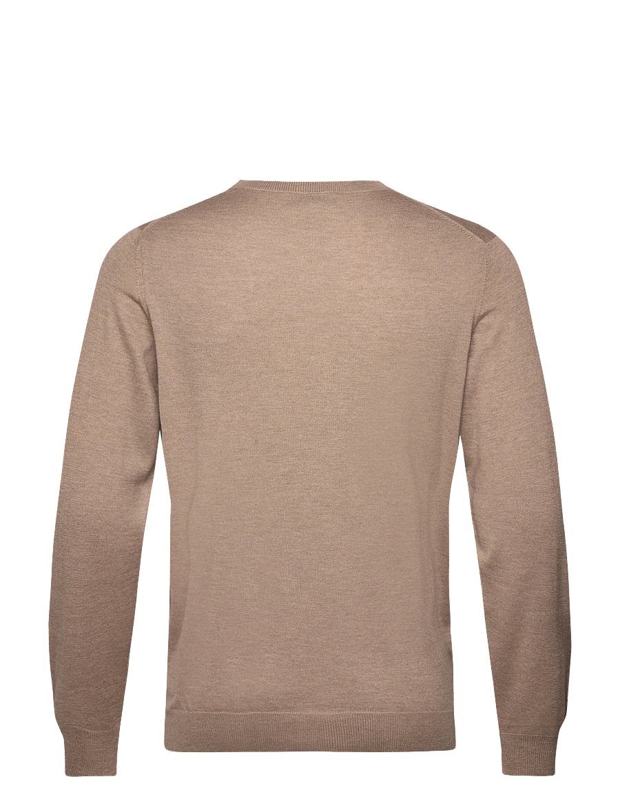 Davida Cashmere - Man Fine Knit O-neck Sweater - pulls col rond - mink - 2