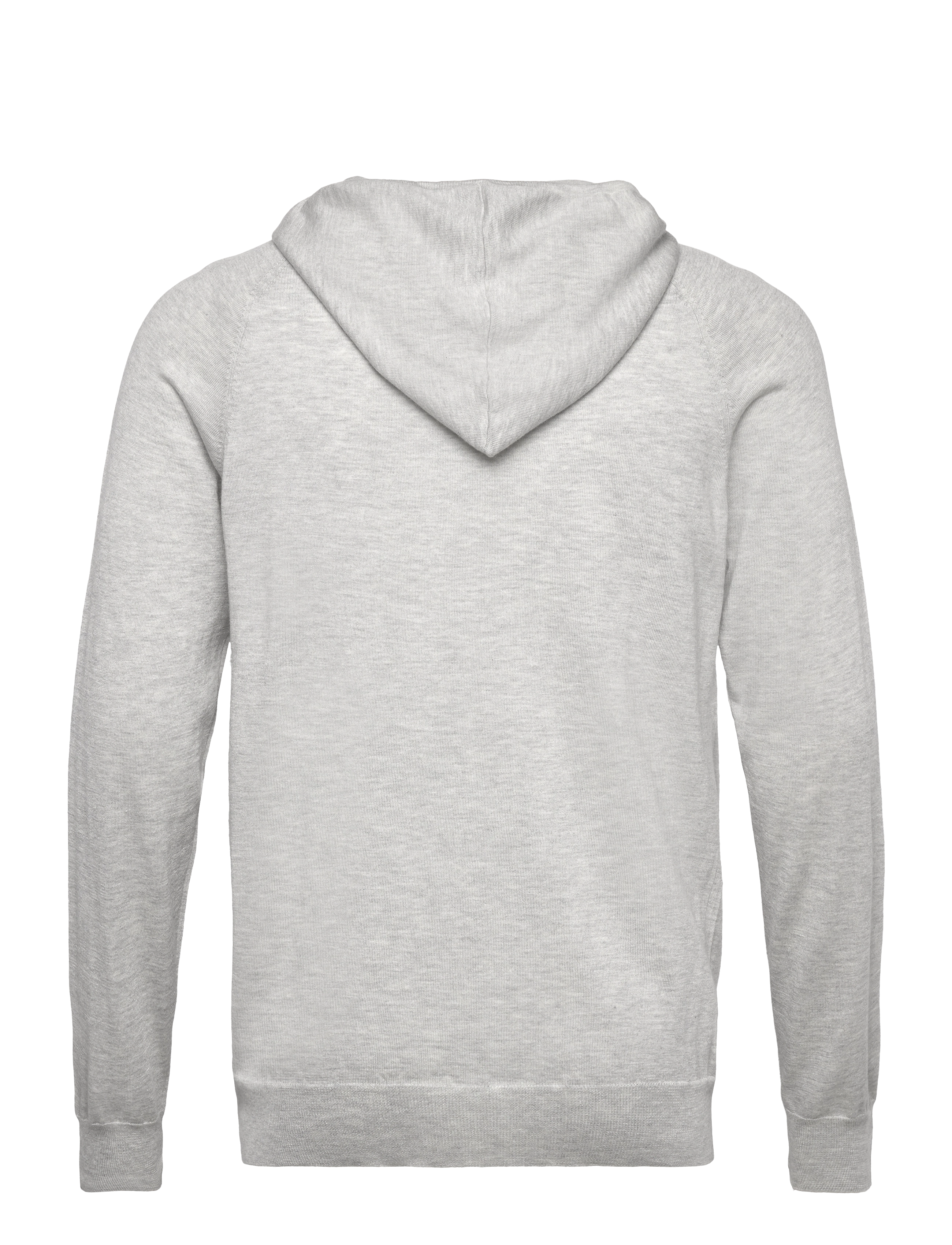 Davida Cashmere - Man Fine Knit Hoodie - light grey - 1