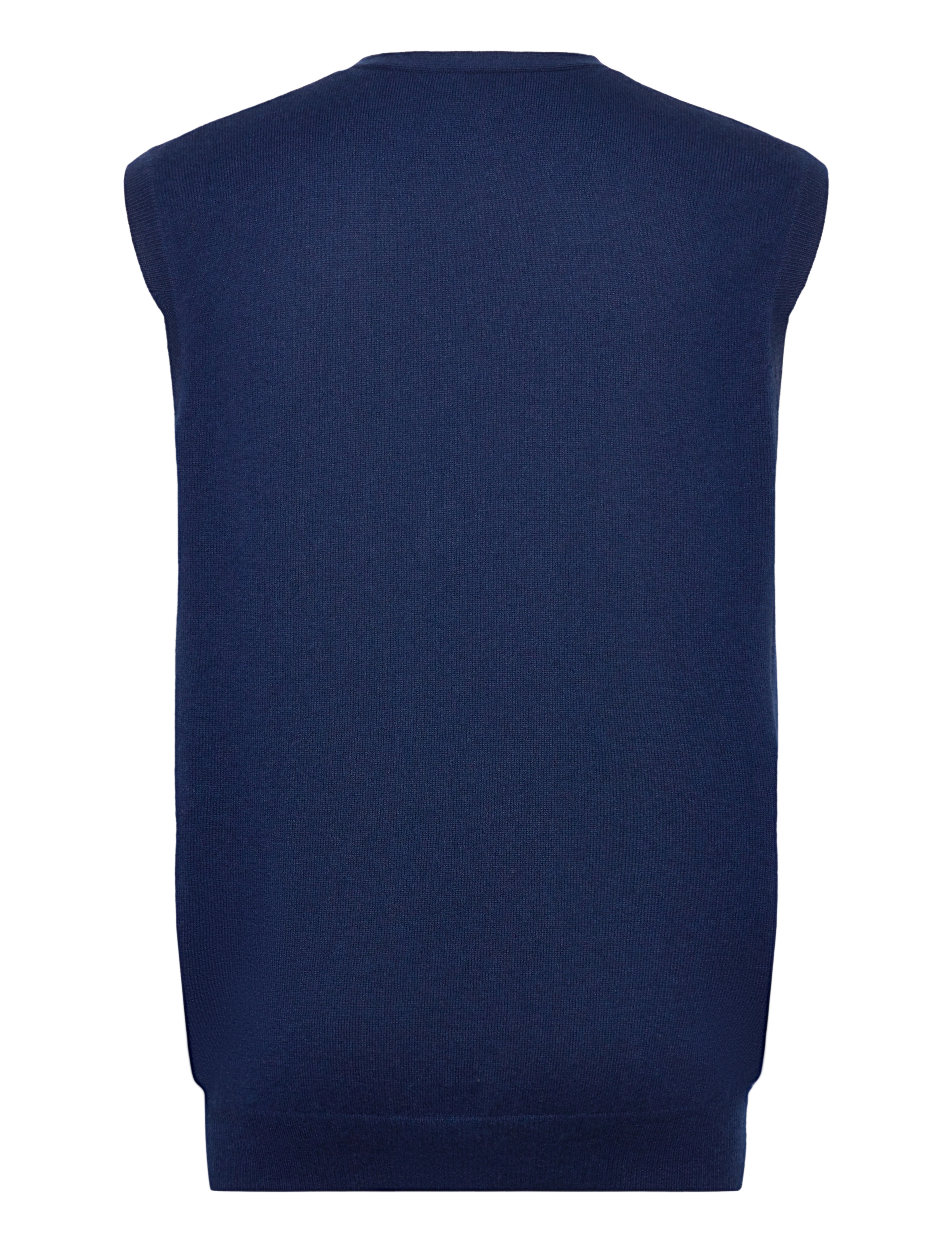 Davida Cashmere - Man Cardigan Vest - deep blue - 1