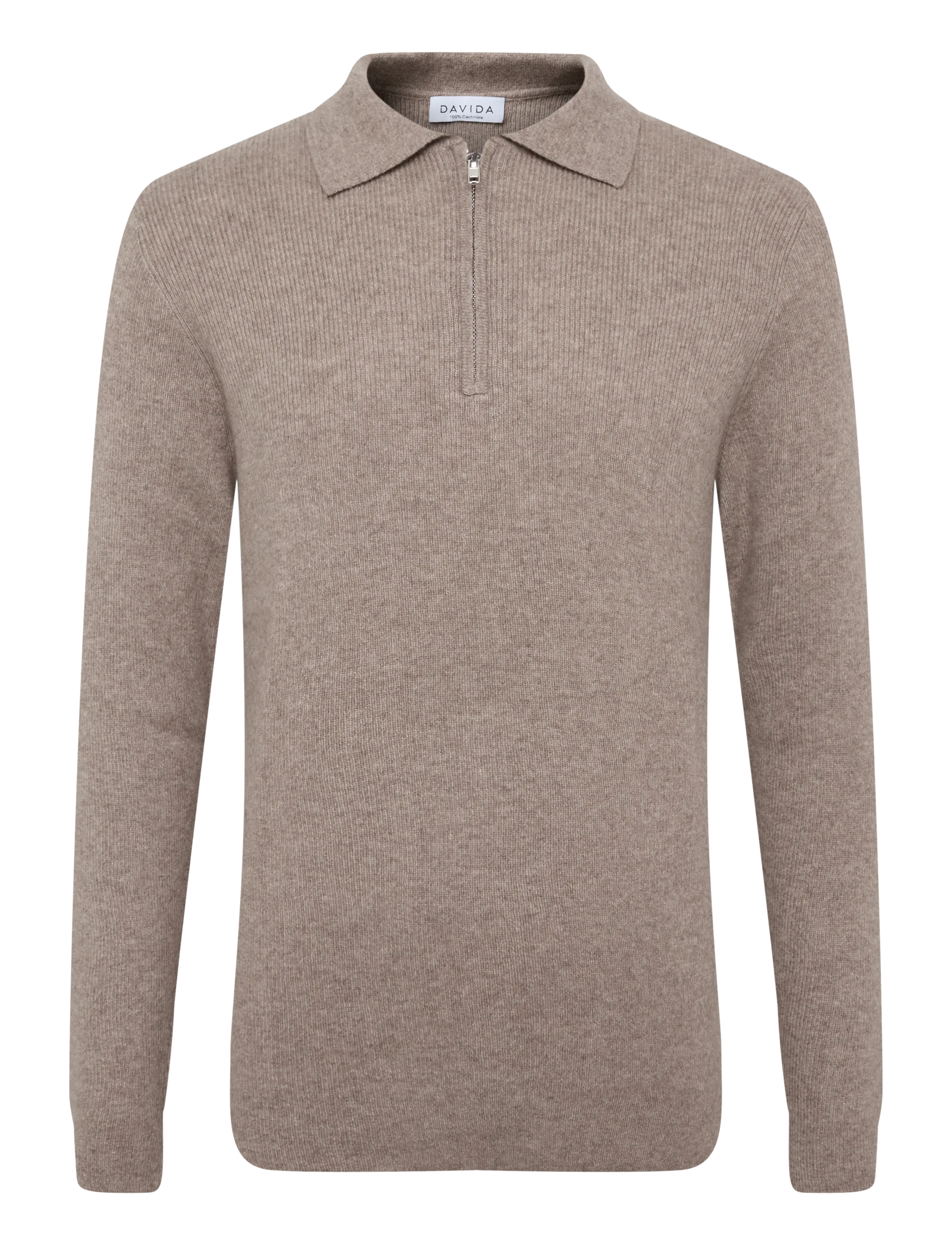 Man Half Zip Rib Sweater