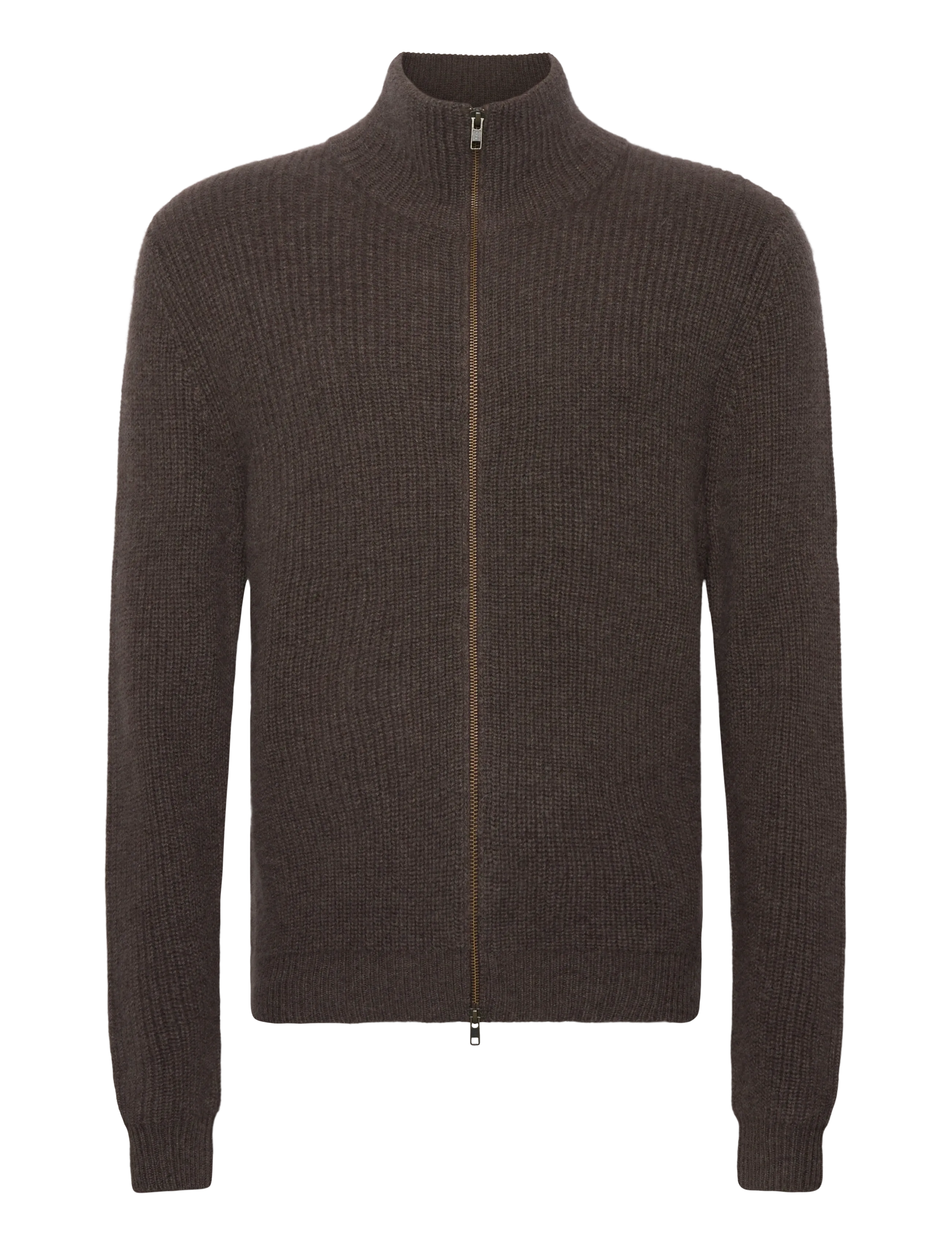 Man Rib Full Zip - CACAO