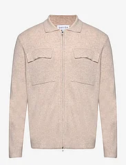 Davida Cashmere - Man Collar Jacket - birthday gifts - light beige - 0
