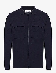 Davida Cashmere - Man Collar Jacket - birthday gifts - navy - 0